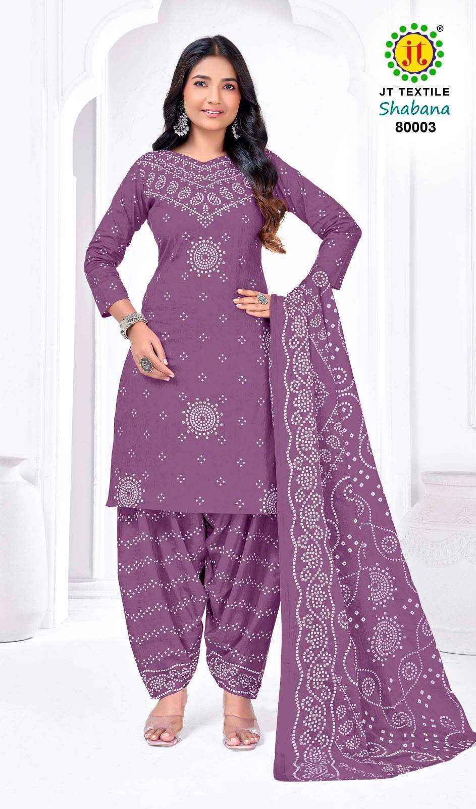 Jt Shabana Vol 80 Cotton Dress Material 10 pcs Catalog