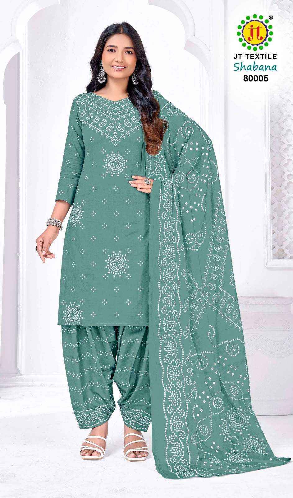 Jt Shabana Vol 80 Cotton Dress Material 10 pcs Catalog