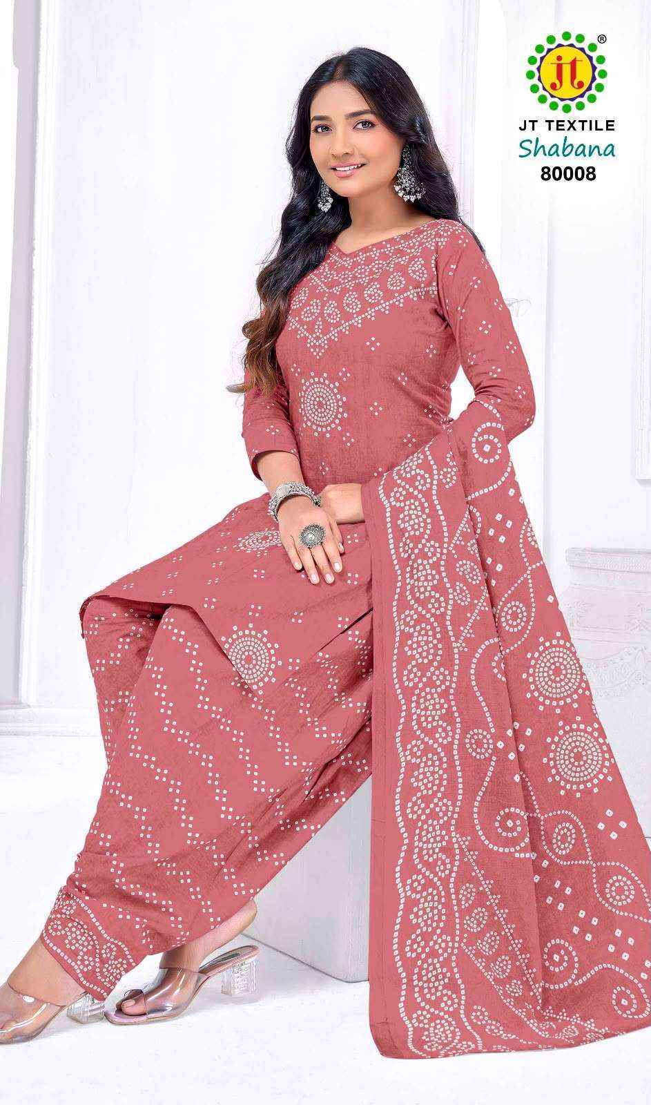 Jt Shabana Vol 80 Cotton Dress Material 10 pcs Catalog