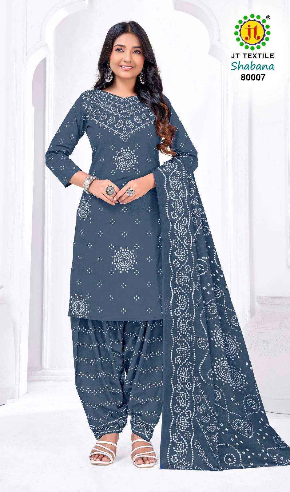 Jt Shabana Vol 80 Cotton Dress Material 10 pcs Catalog