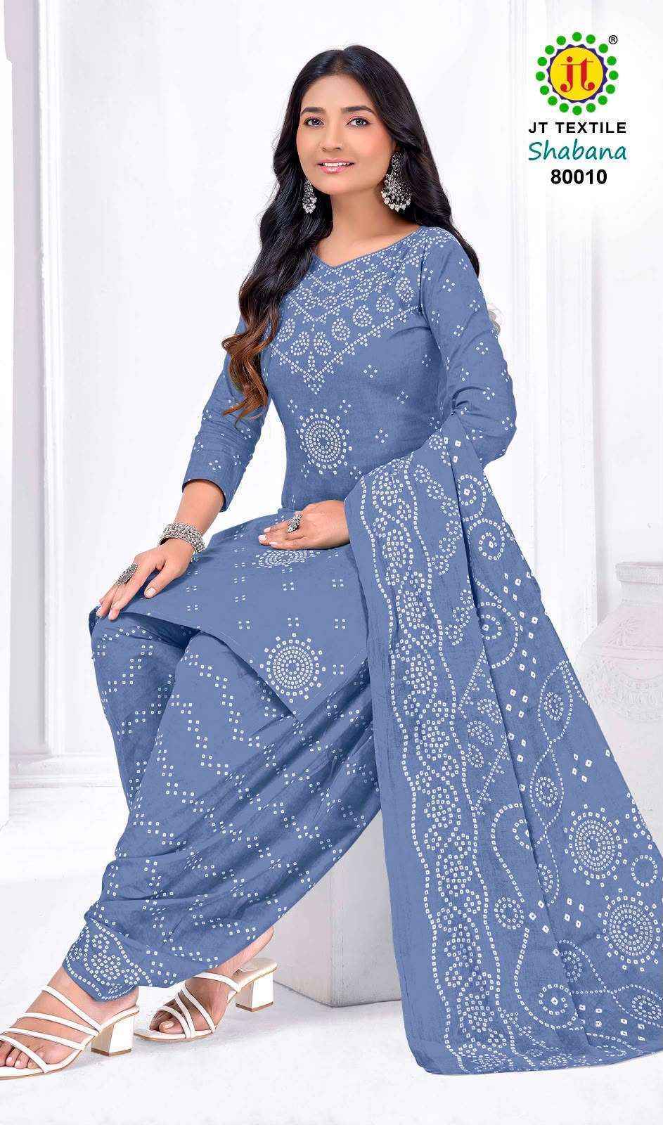 Jt Shabana Vol 80 Cotton Dress Material 10 pcs Catalog