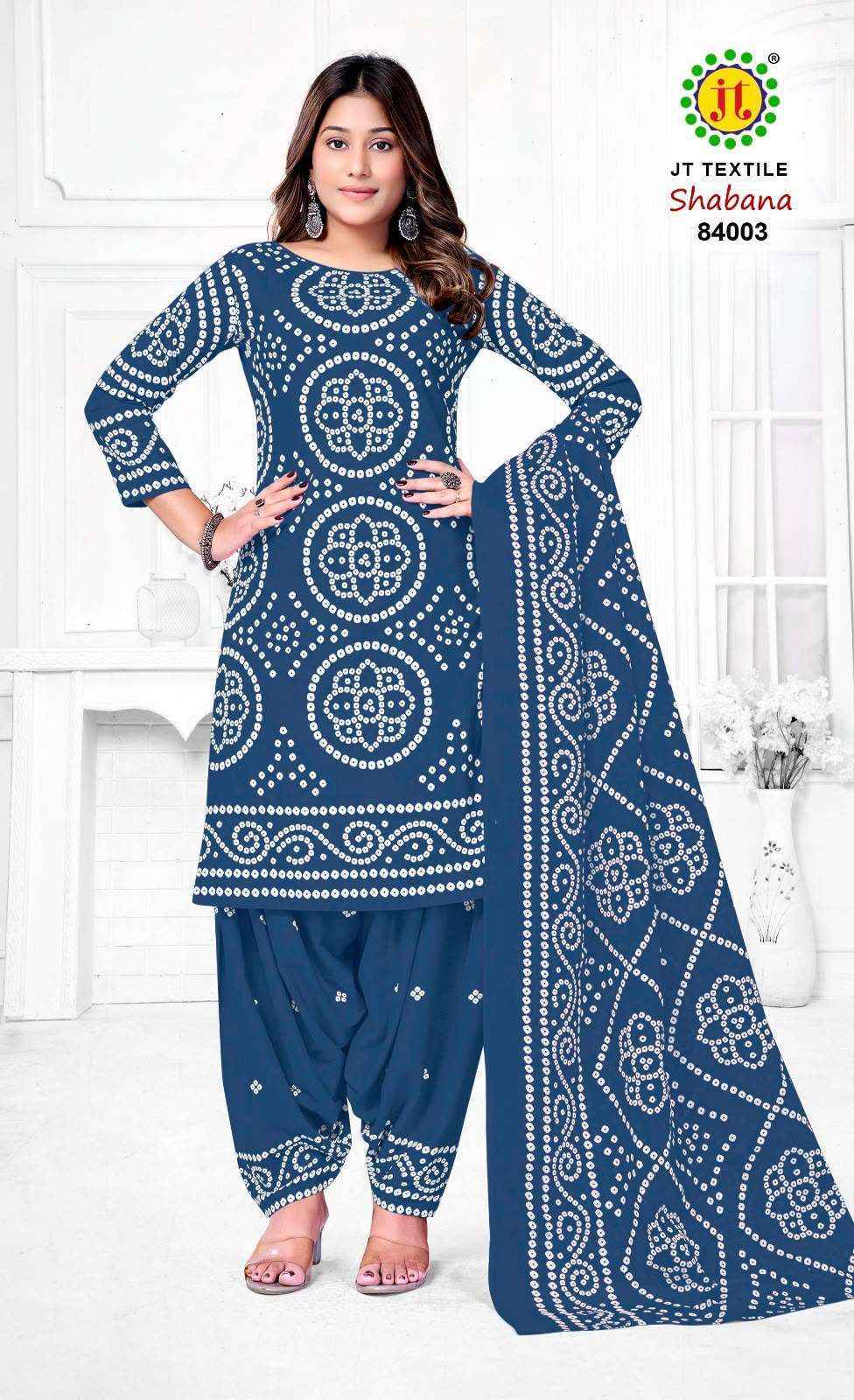 Jt Shabana Vol 84 Cotton Dress Material 10 pcs Catalogue