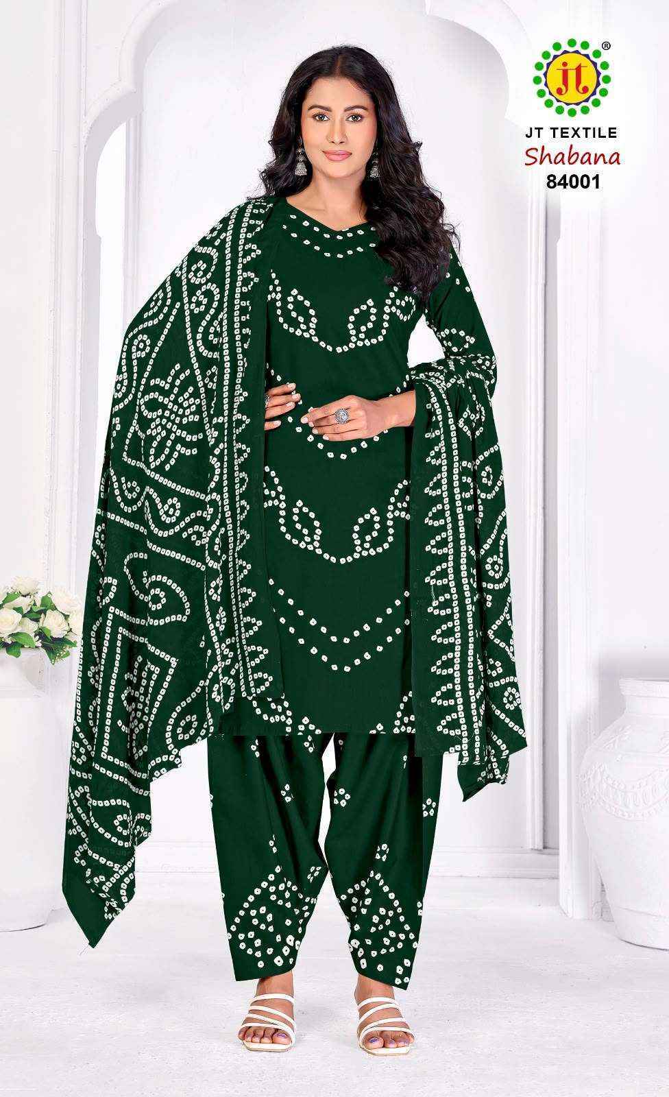 Jt Shabana Vol 84 Cotton Dress Material 10 pcs Catalogue