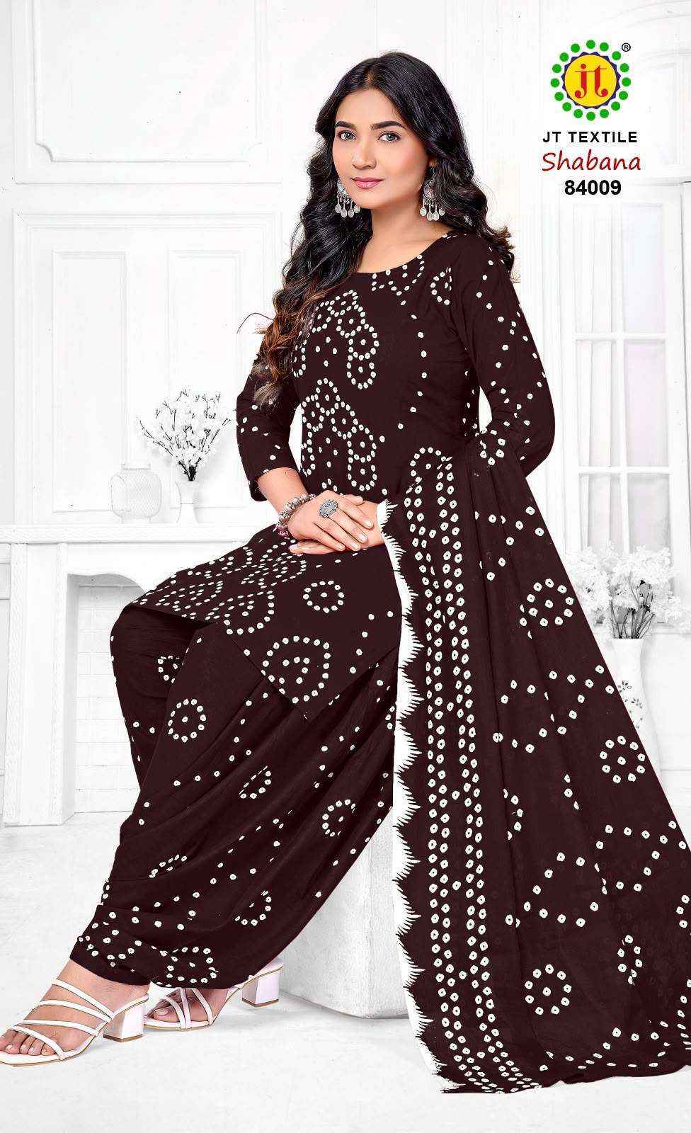 Jt Shabana Vol 84 Cotton Dress Material 10 pcs Catalogue