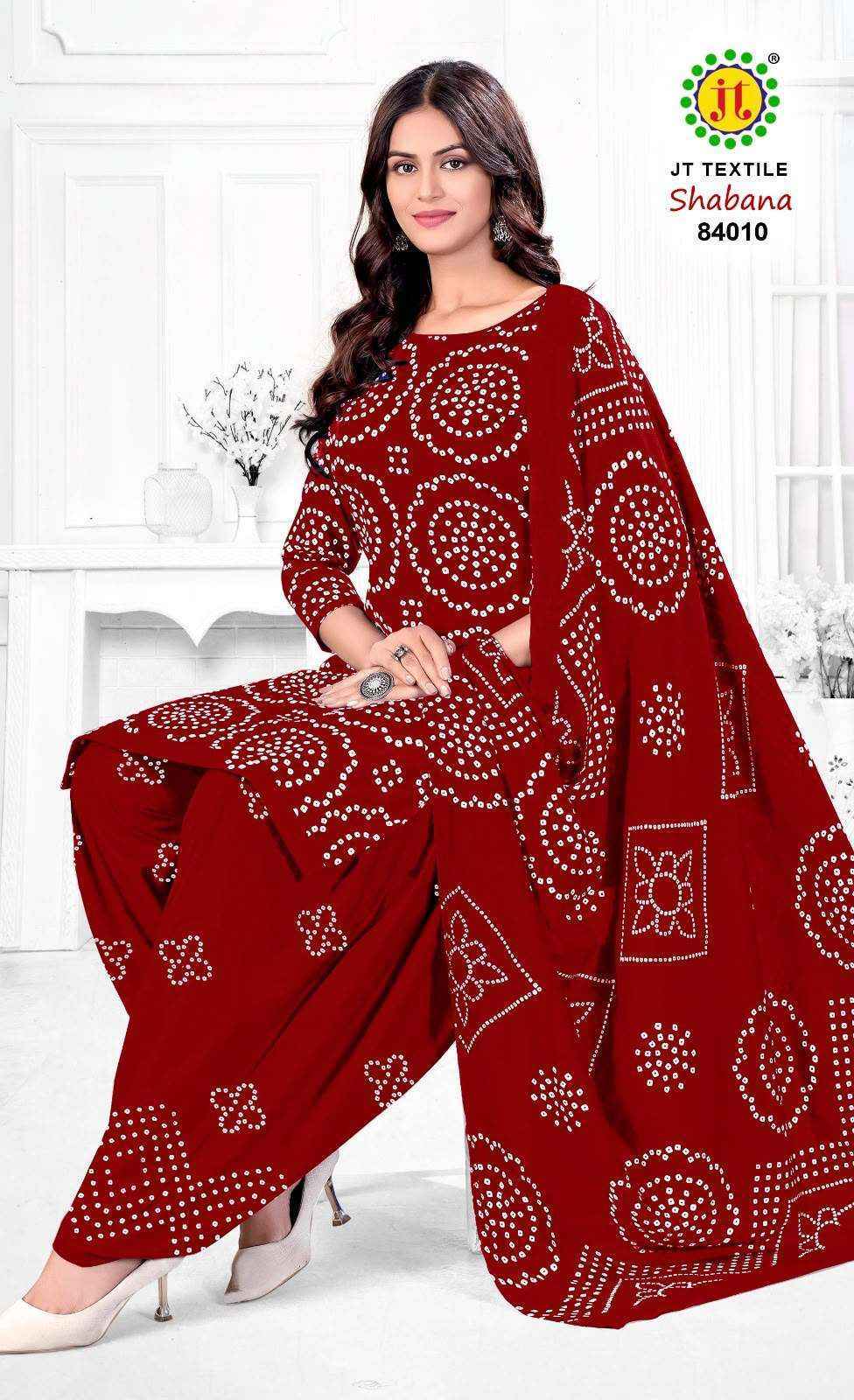Jt Shabana Vol 84 Cotton Dress Material 10 pcs Catalogue