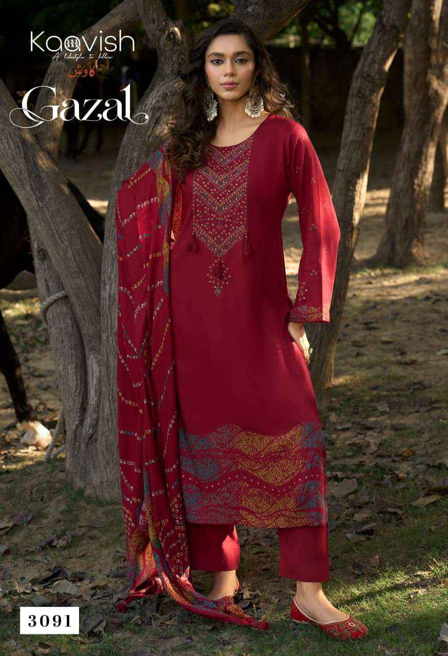 Kaavish Gazal Pashmina Dress Material 4 Pcs Catalog | Surat Wholesale Dealer