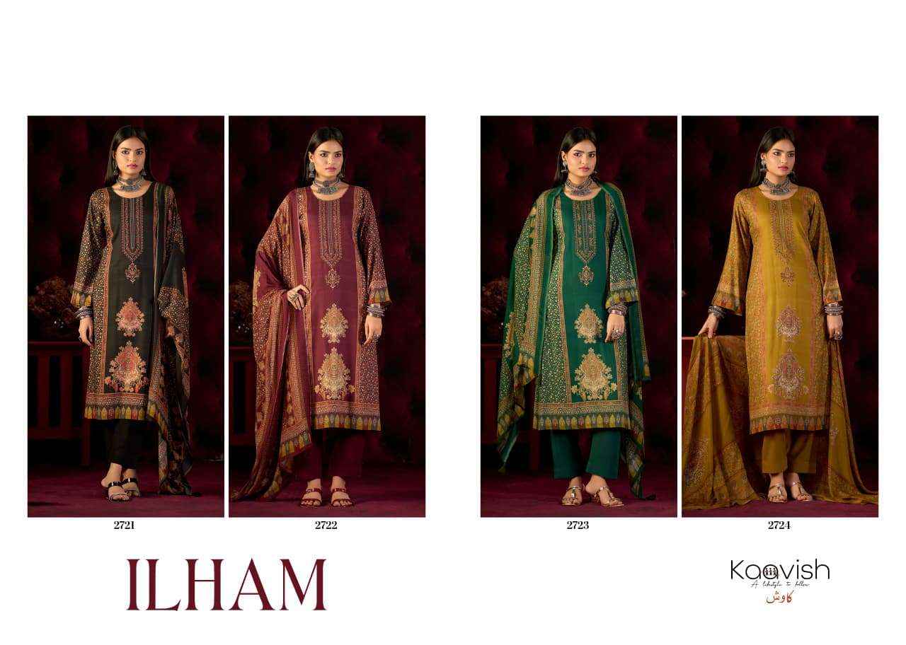 Kaavish Ilham Pure Pashmina Winter Dress Material 4 Pcs Catalog