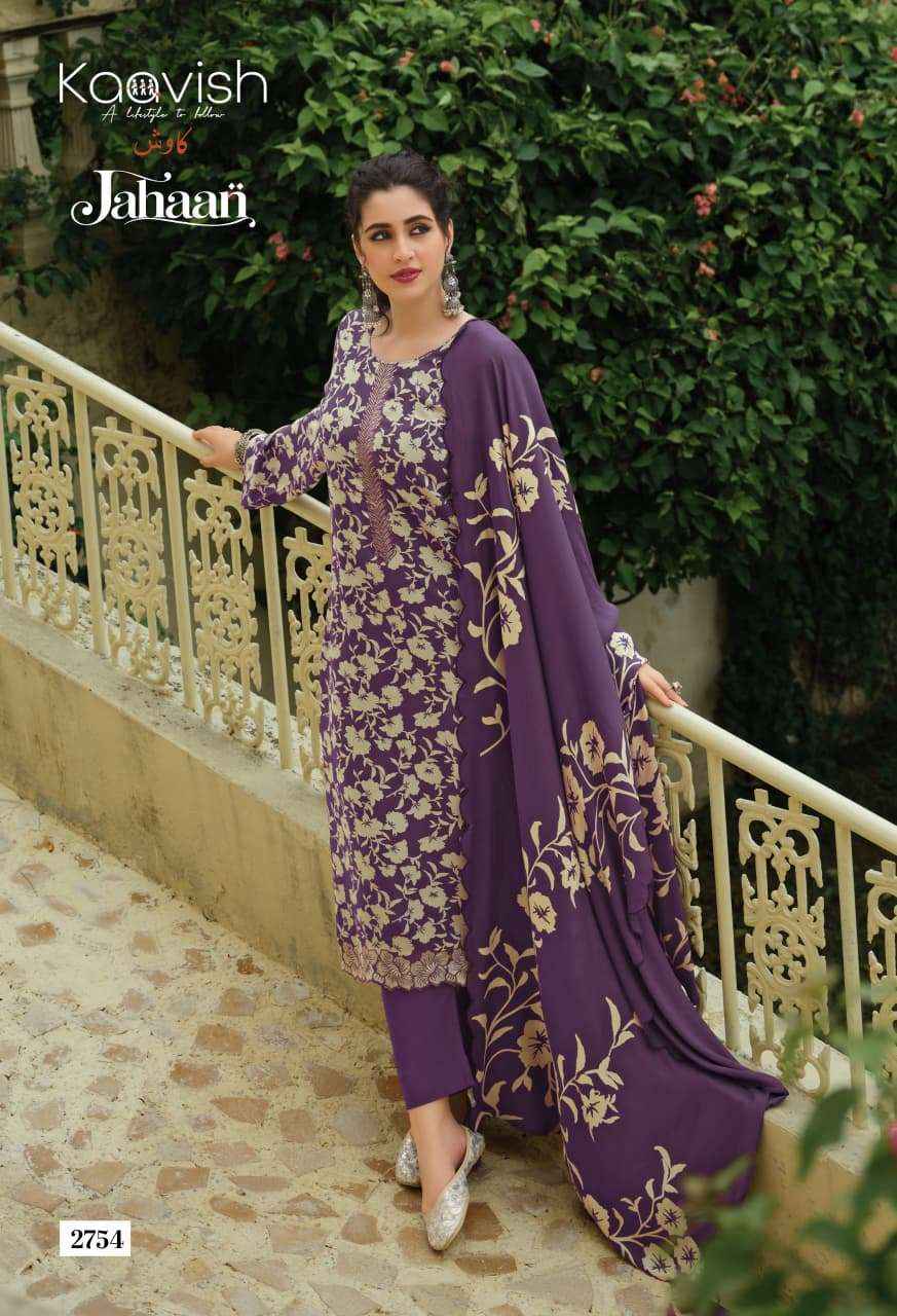 Kaavish Jahaan Pashmina Salwar Suit 4 Pcs Catalog | Wholesale Textile Market Surat, Gujarat