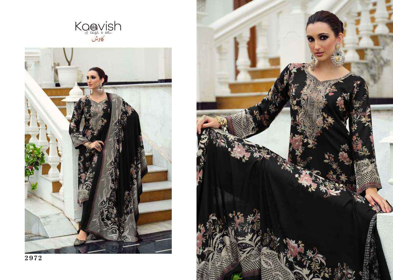 Kaavish Zhuri Winter Wear Ladies Dress Material 4 Pcs Catalog