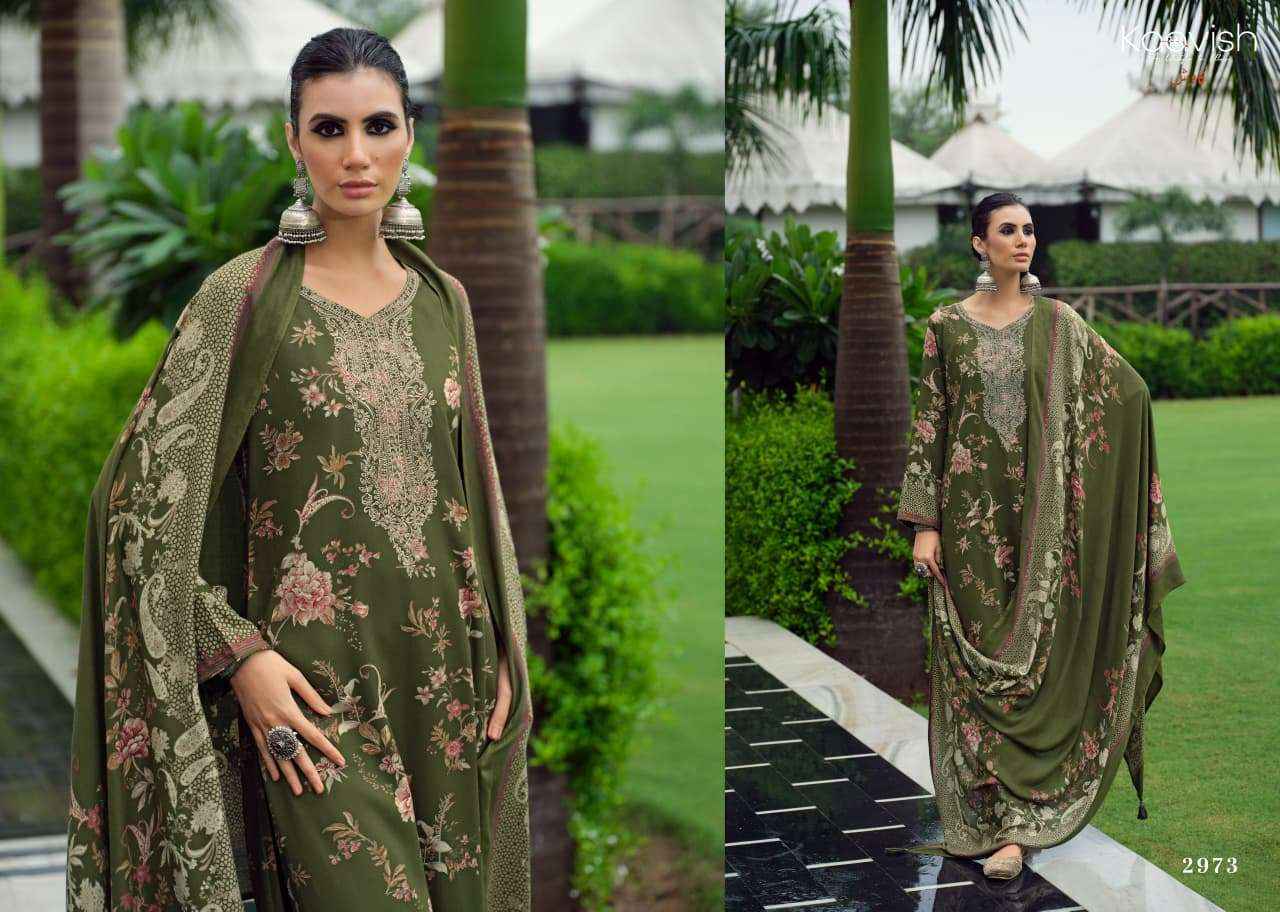 Kaavish Zhuri Winter Wear Ladies Dress Material 4 Pcs Catalog