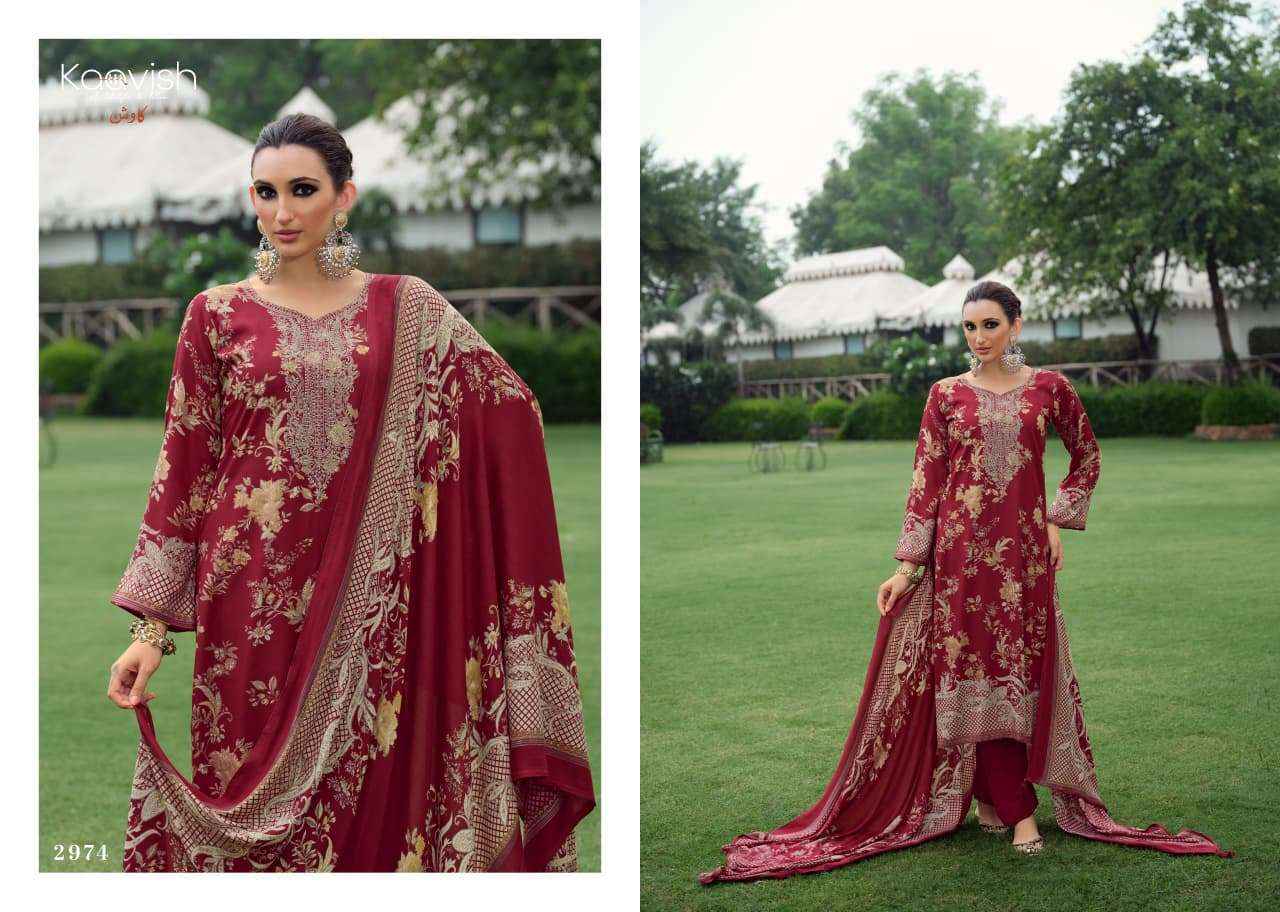 Kaavish Zhuri Winter Wear Ladies Dress Material 4 Pcs Catalog