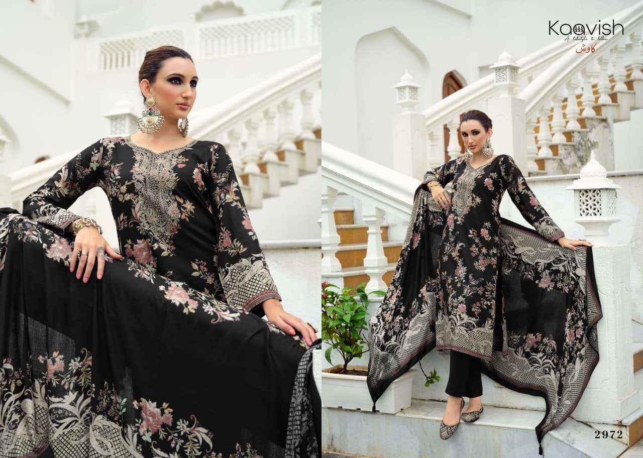Kaavish Zhuri Winter Wear Ladies Dress Material 4 Pcs Catalog