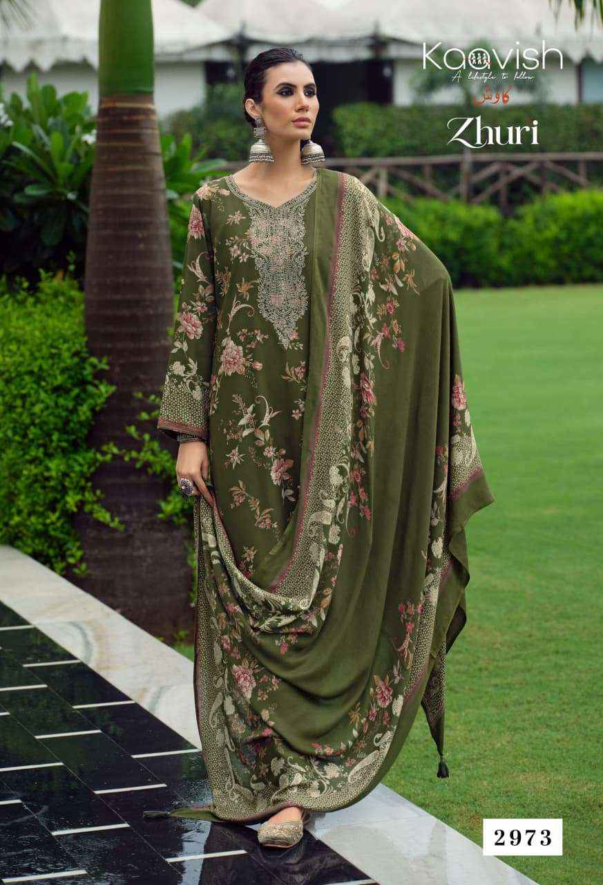 Kaavish Zhuri Winter Wear Ladies Dress Material 4 Pcs Catalog