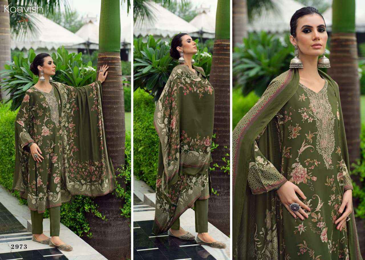 Kaavish Zhuri Winter Wear Ladies Dress Material 4 Pcs Catalog