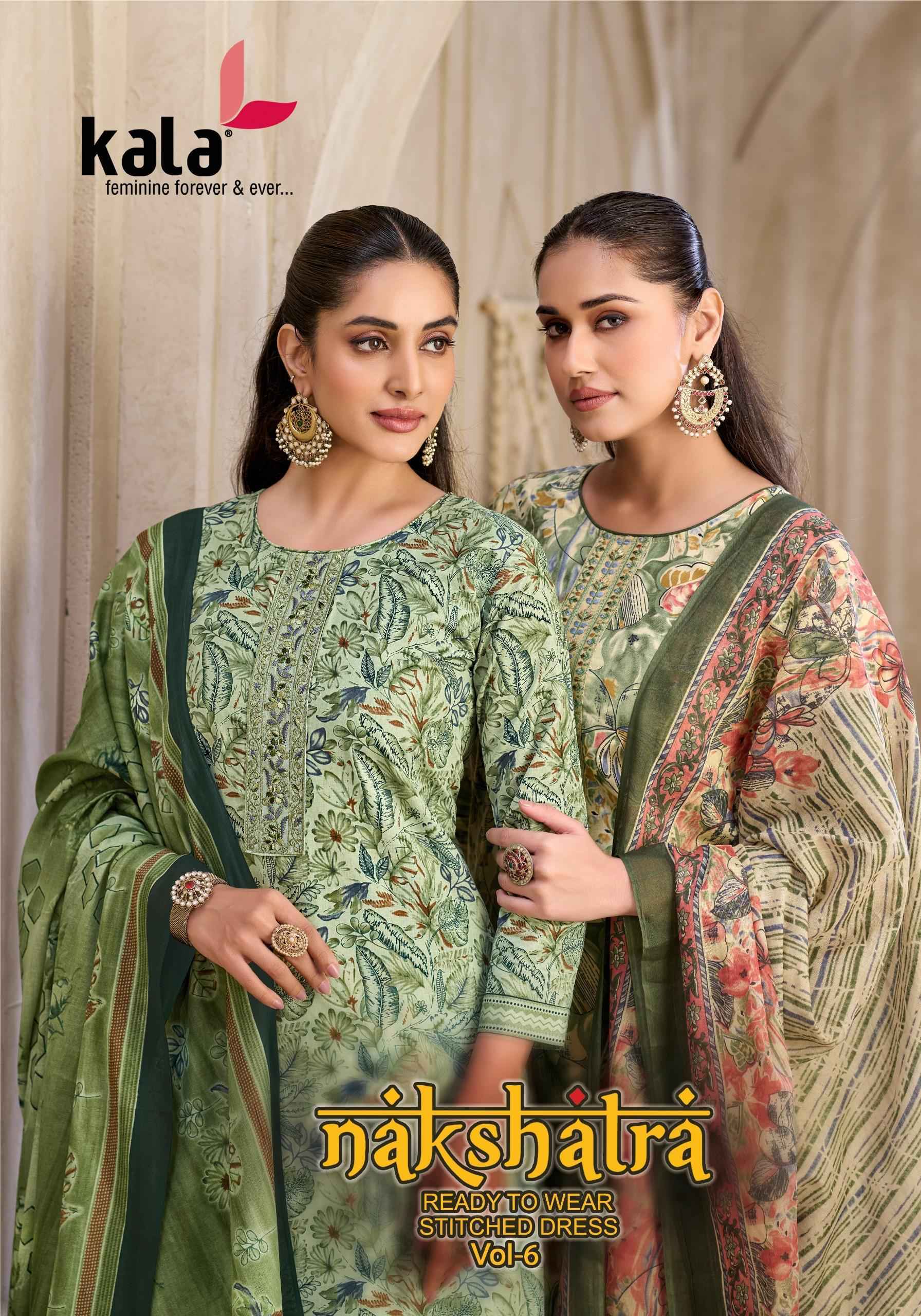 Kala Fashion Nakshatra Vol 6 Readymade Cotton Dresses 12 pcs Catalog