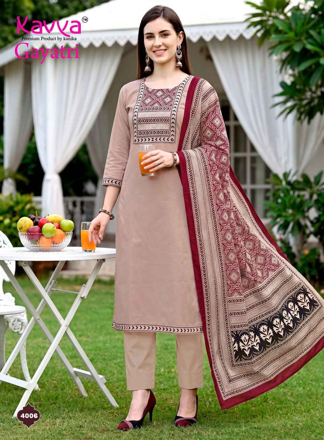 Kavya Gayatri Vol 4 Dhabu Cotton Readymade Suits 10 pcs Catalog