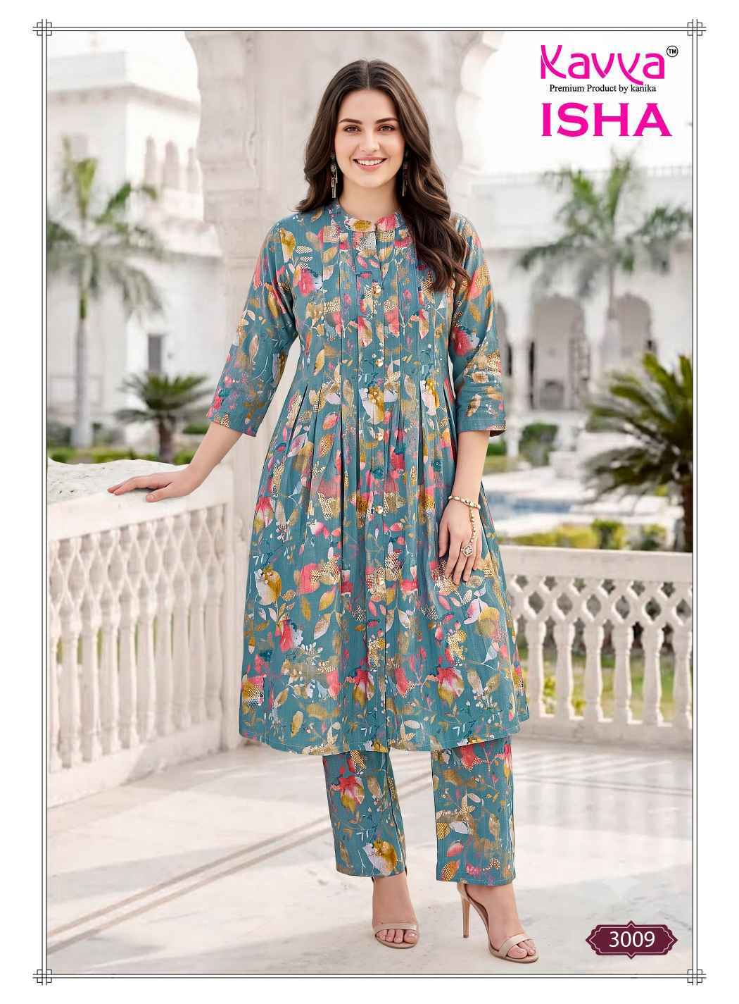 Kavya Isha Vol 3 Vatican Co Ord Set 10 pcs Catalog | factory direct wholesale clothing india for ladies