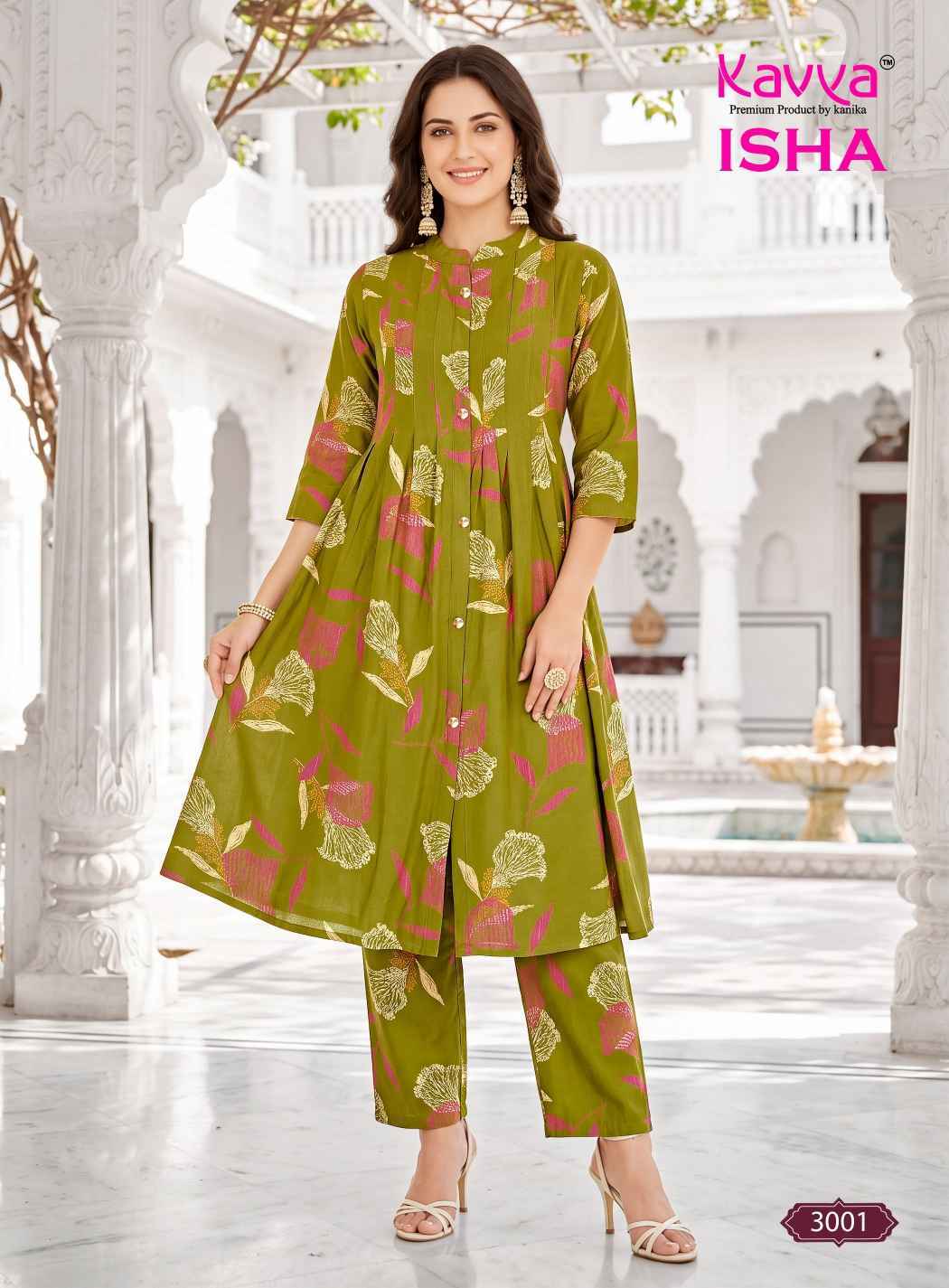 Kavya Isha Vol 3 Vatican Co Ord Set 10 pcs Catalog | factory direct wholesale clothing india for ladies