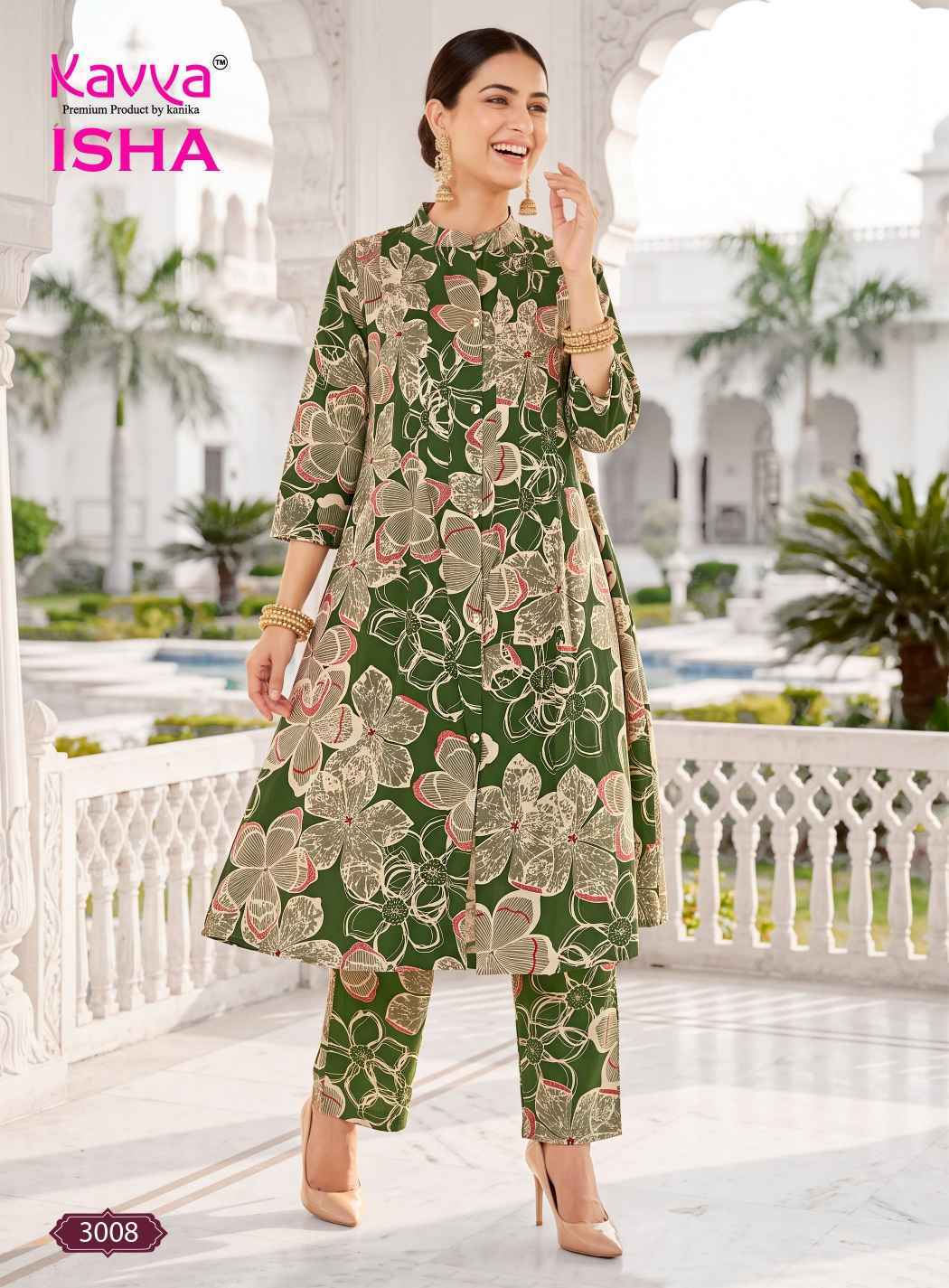 Kavya Isha Vol 3 Vatican Co Ord Set 10 pcs Catalog | factory direct wholesale clothing india for ladies