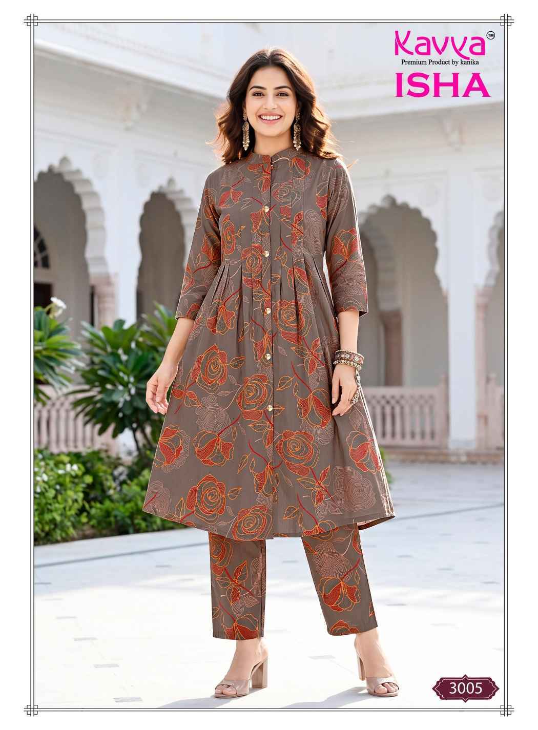 Kavya Isha Vol 3 Vatican Co Ord Set 10 pcs Catalog | factory direct wholesale clothing india for ladies