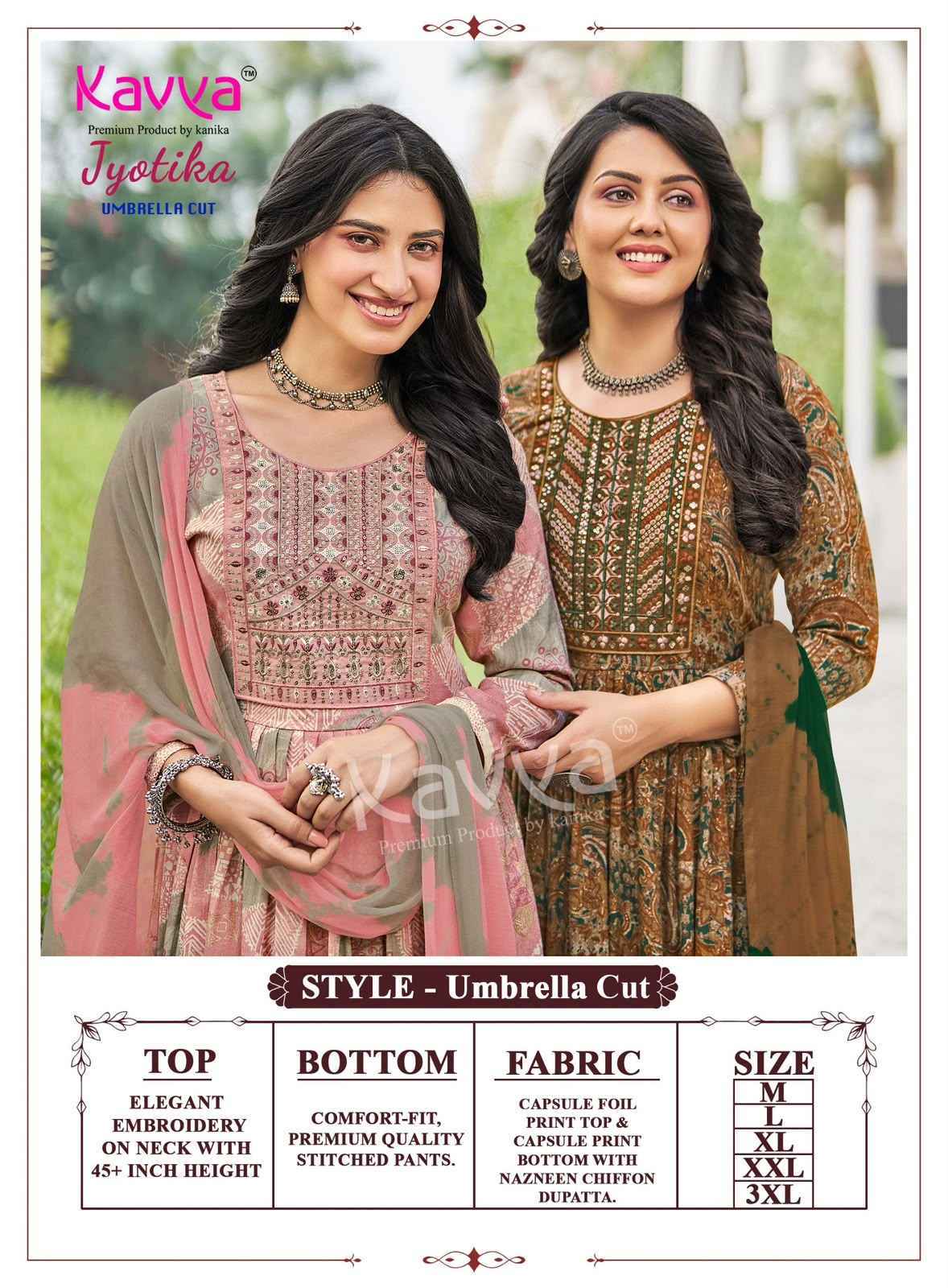 Kavya Jyotika Vol 44 Capsule Kurti Combo Collection 10 pcs Catalogue