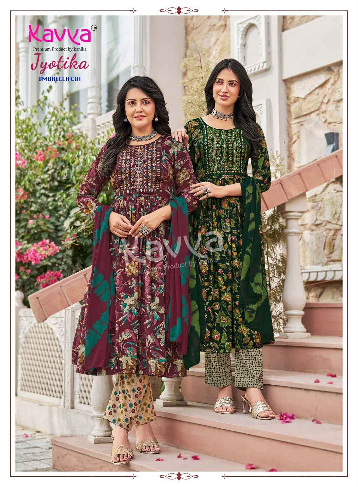Kavya Jyotika Vol 44 Capsule Kurti Combo Collection 10 pcs Catalogue