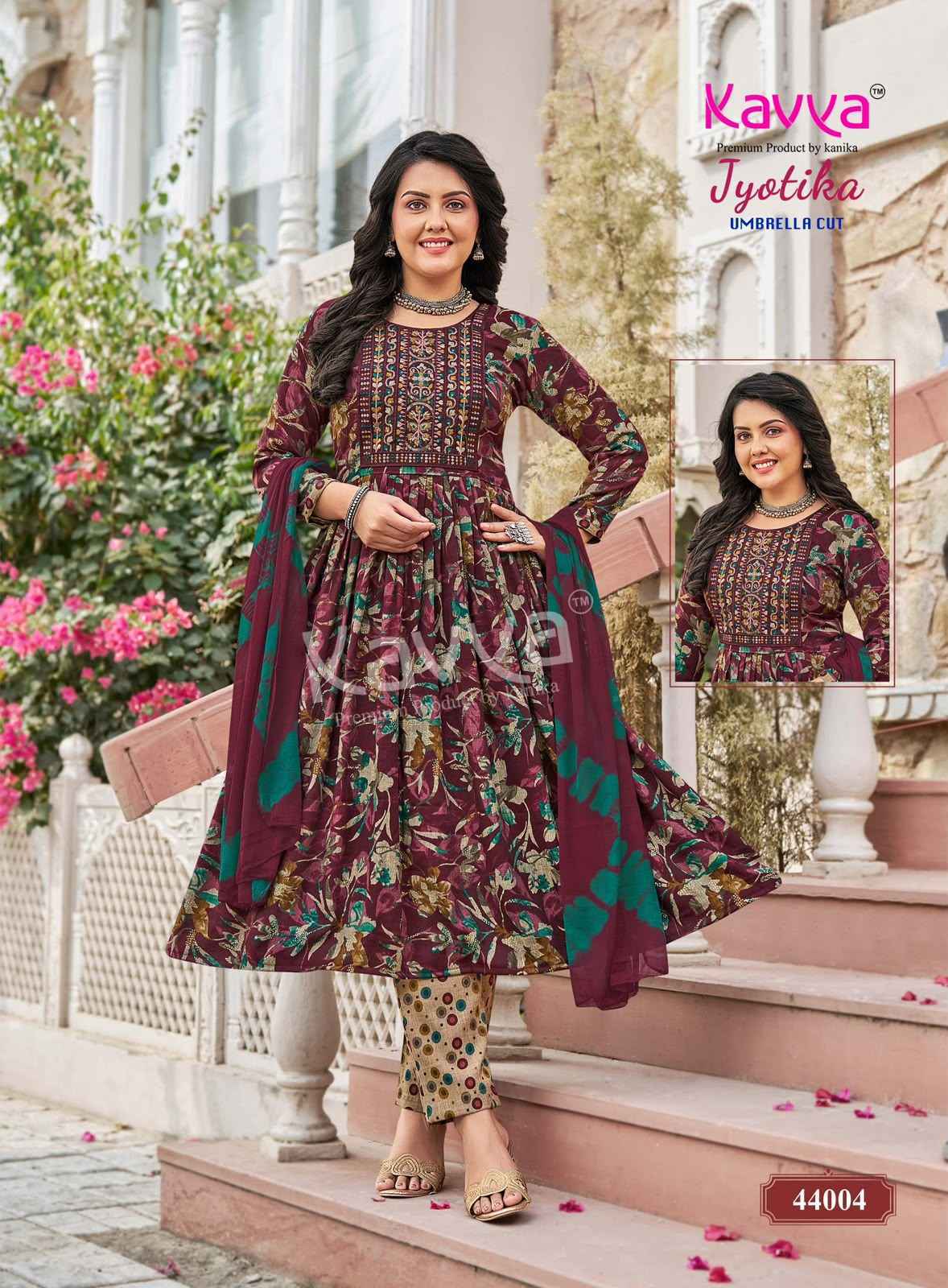 Kavya Jyotika Vol 44 Capsule Kurti Combo Collection 10 pcs Catalogue
