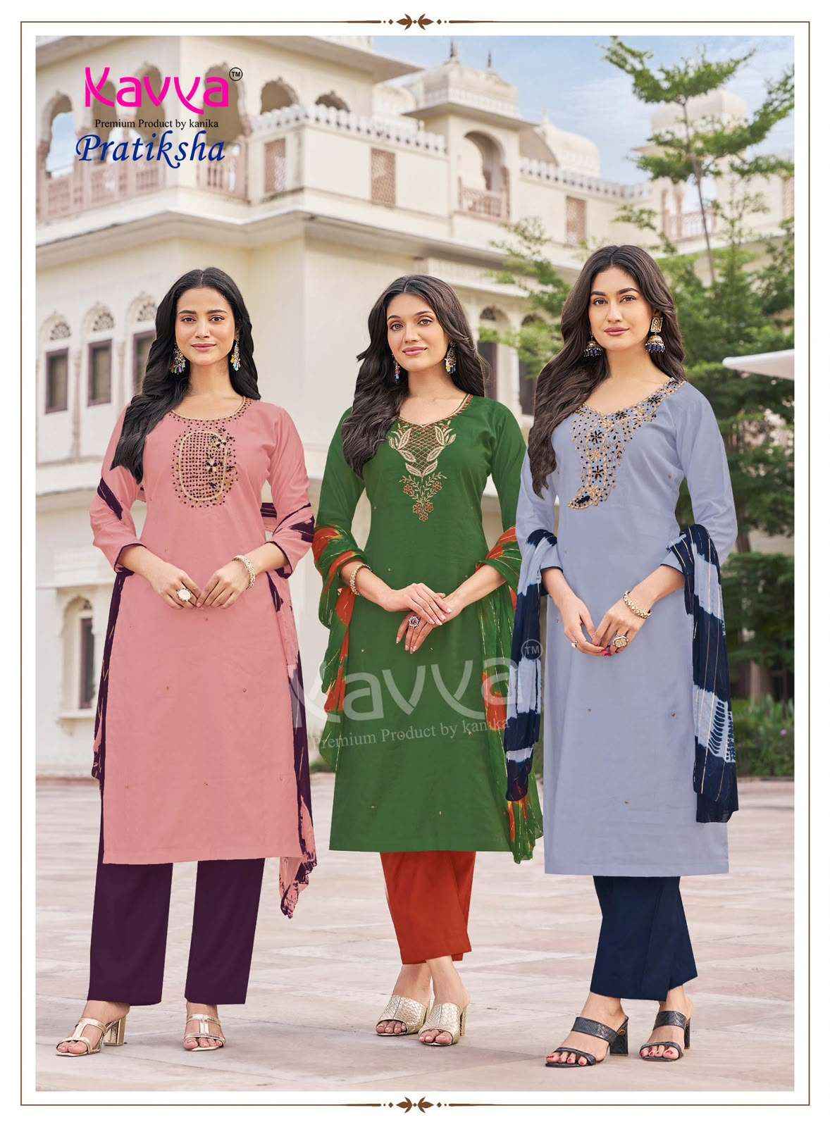 Kavya Pratiksha Vol 5 Premium Vetican Readymade Suits 10 Pcs Catalog