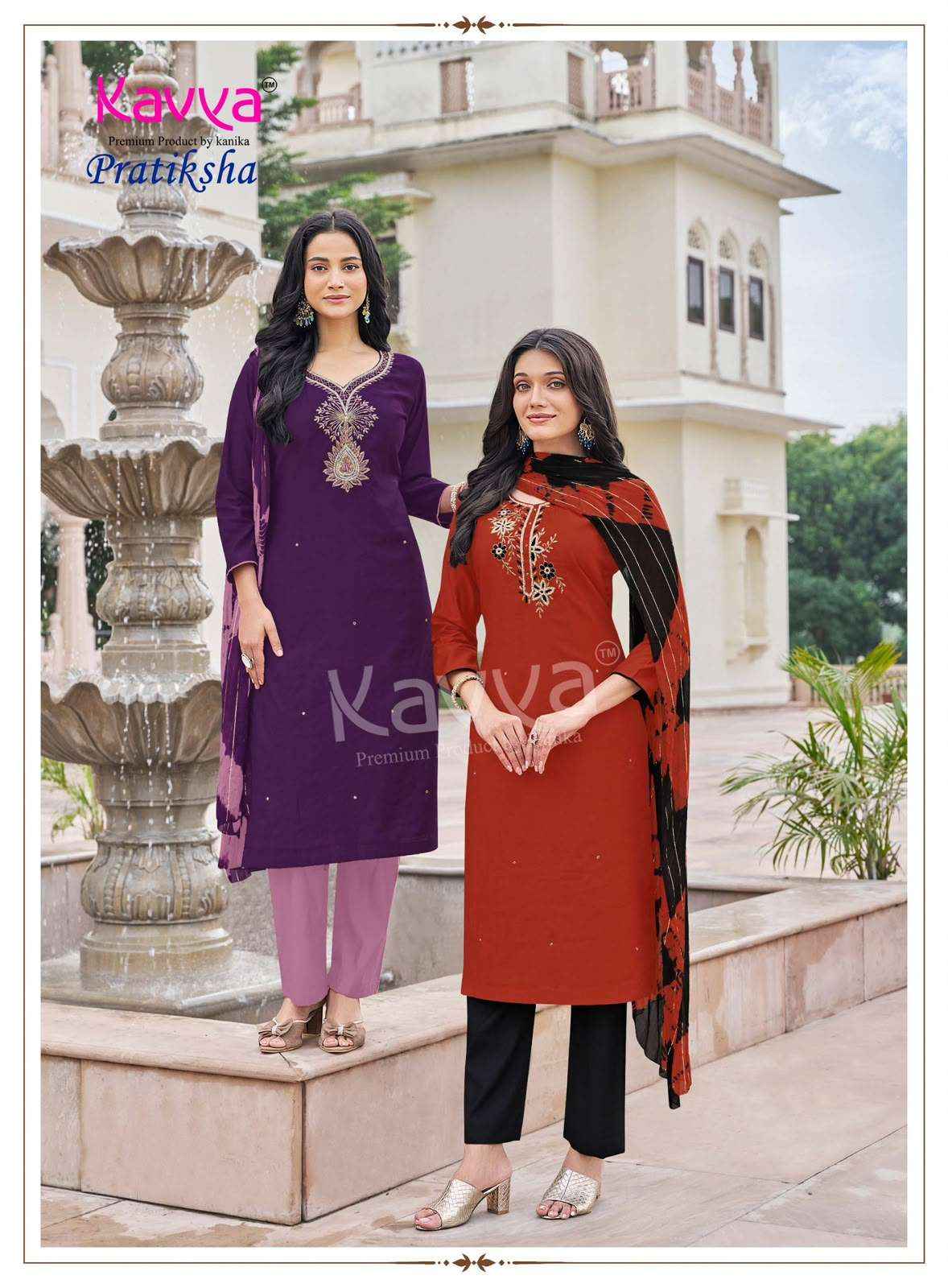 Kavya Pratiksha Vol 5 Premium Vetican Readymade Suits 10 Pcs Catalog