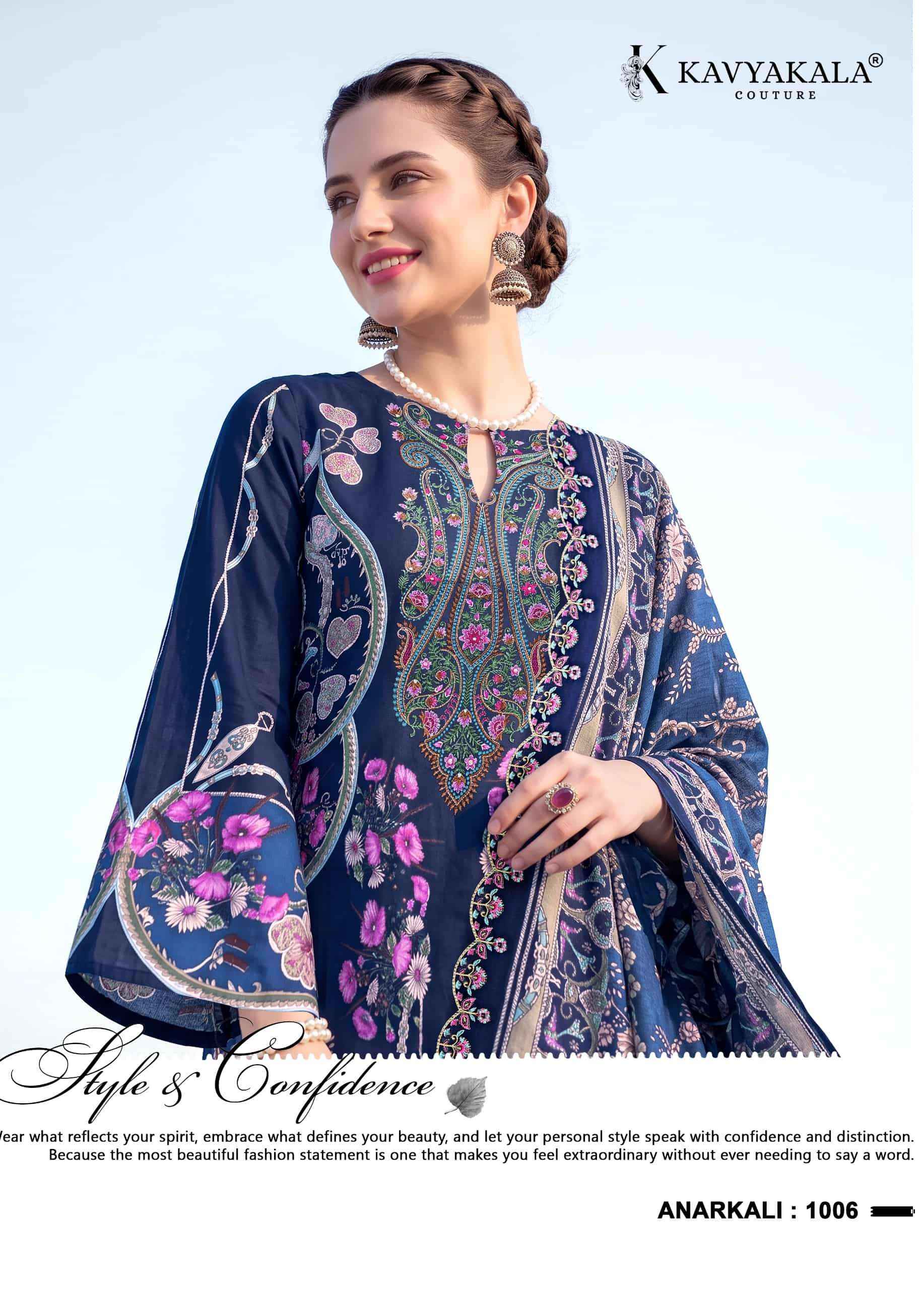 Kavyakala Anarkali Vol 29 Pakistani Print Law Cotton Dress Material 8 Pcs Catalog 