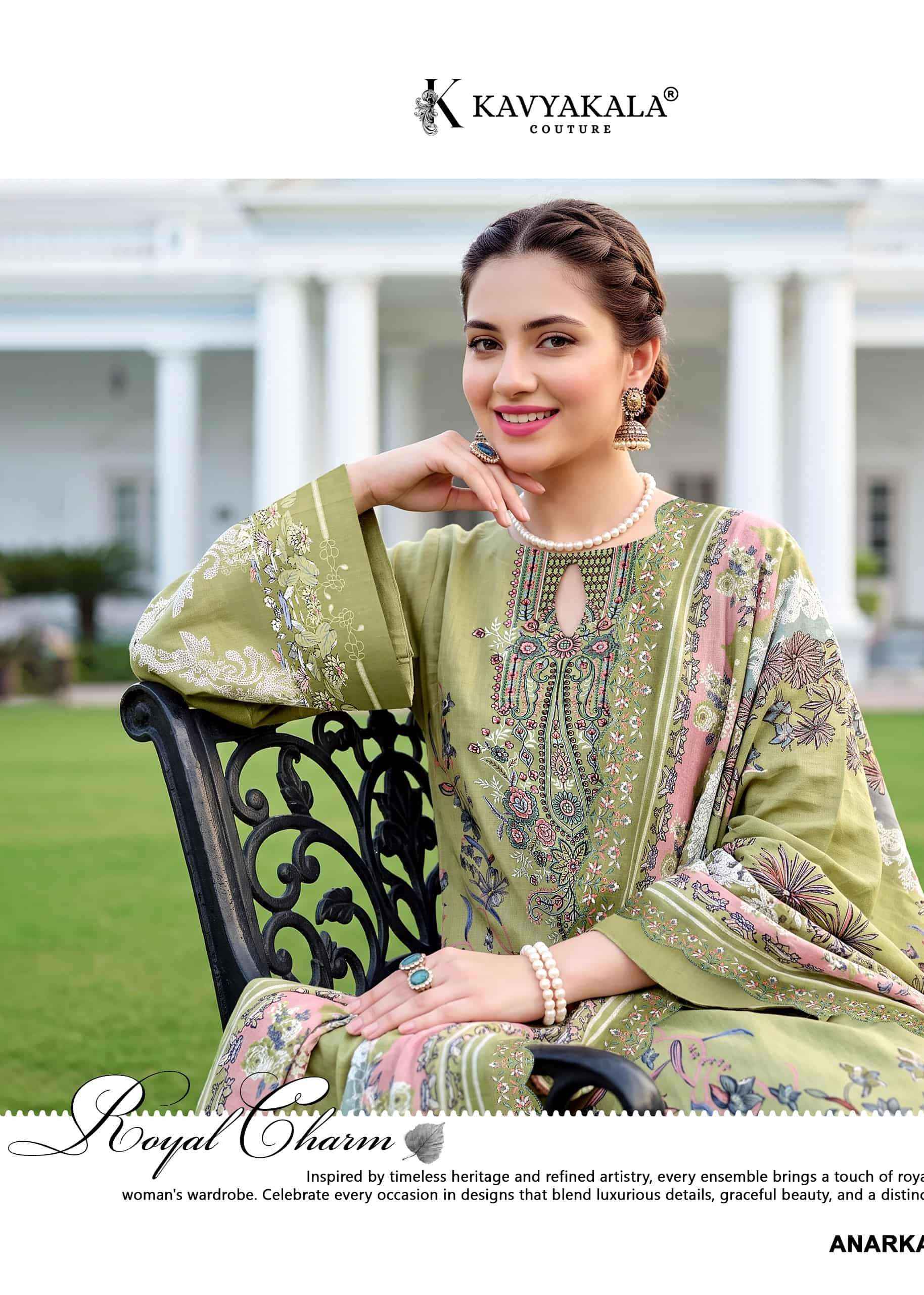 Kavyakala Anarkali Vol 29 Pakistani Print Law Cotton Dress Material 8 Pcs Catalog 