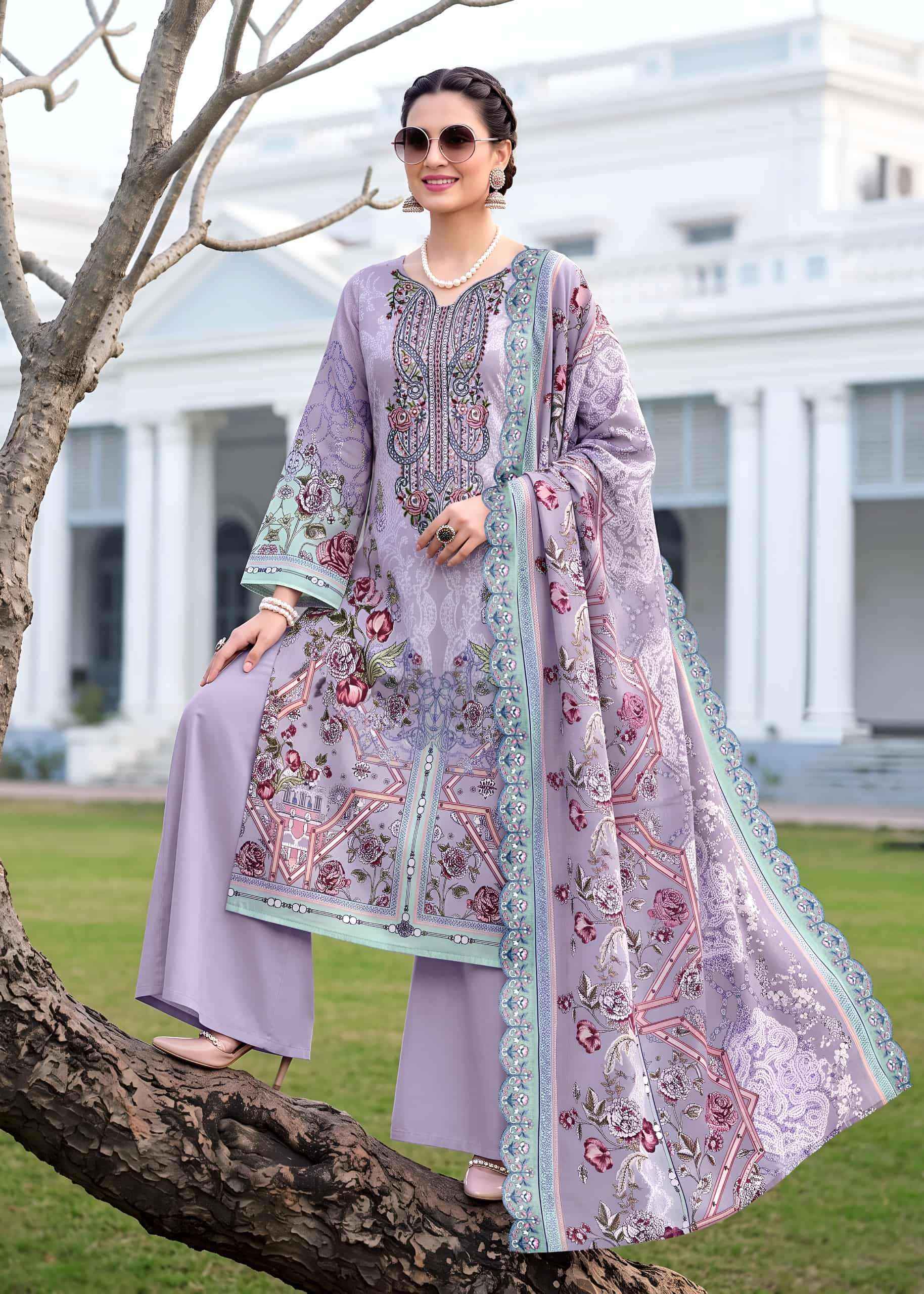Kavyakala Anarkali Vol 29 Pakistani Print Law Cotton Dress Material 8 Pcs Catalog 