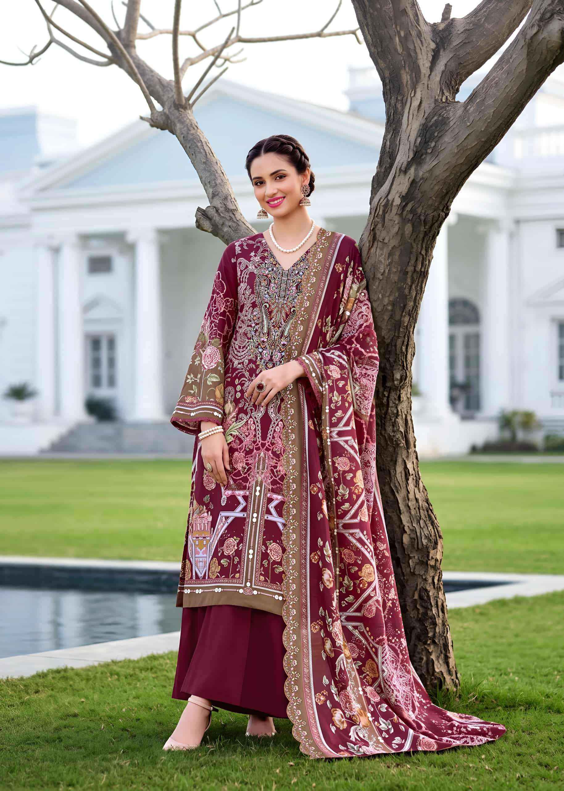Kavyakala Anarkali Vol 29 Pakistani Print Law Cotton Dress Material 8 Pcs Catalog 