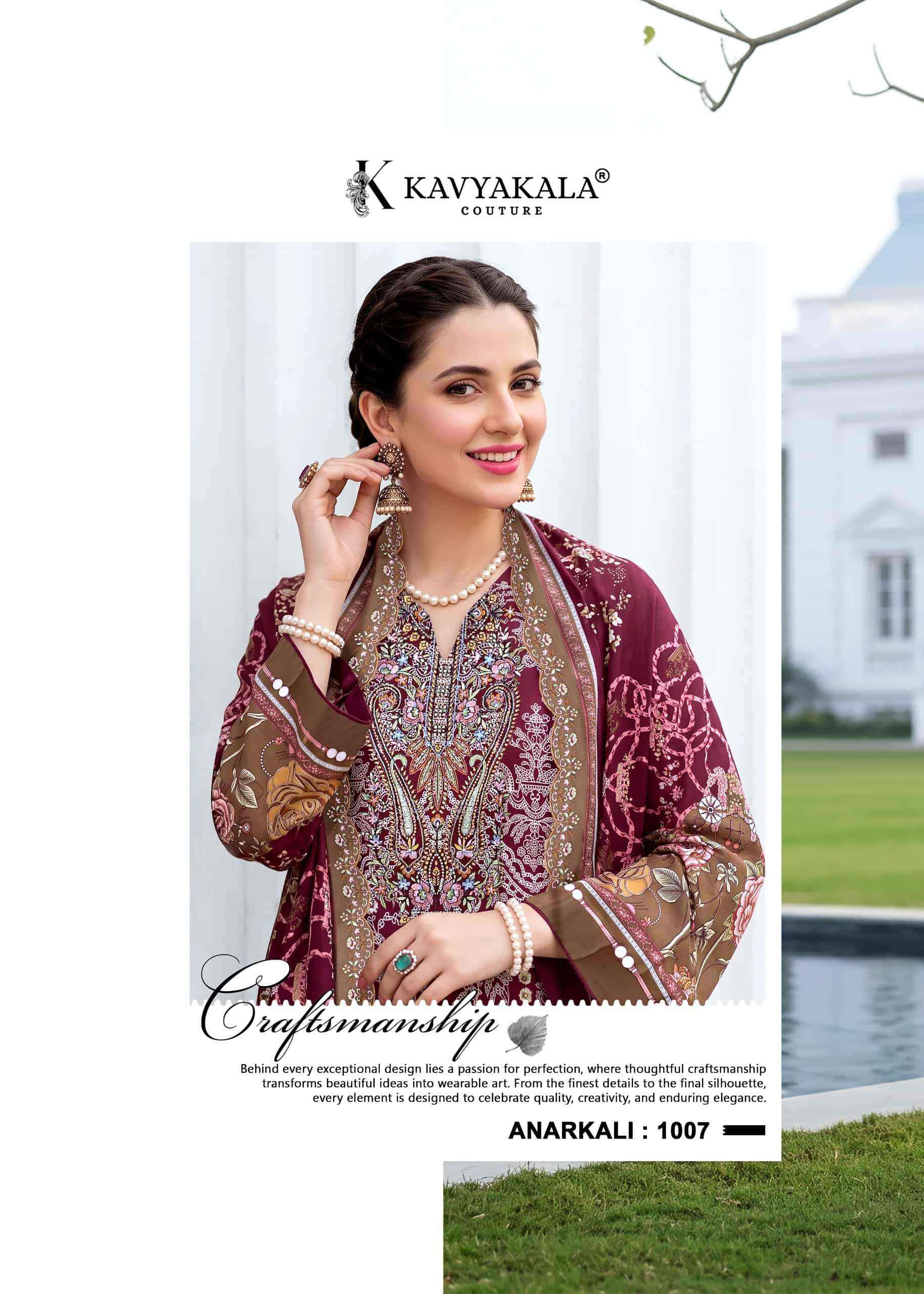 Kavyakala Anarkali Vol 29 Pakistani Print Law Cotton Dress Material 8 Pcs Catalog 