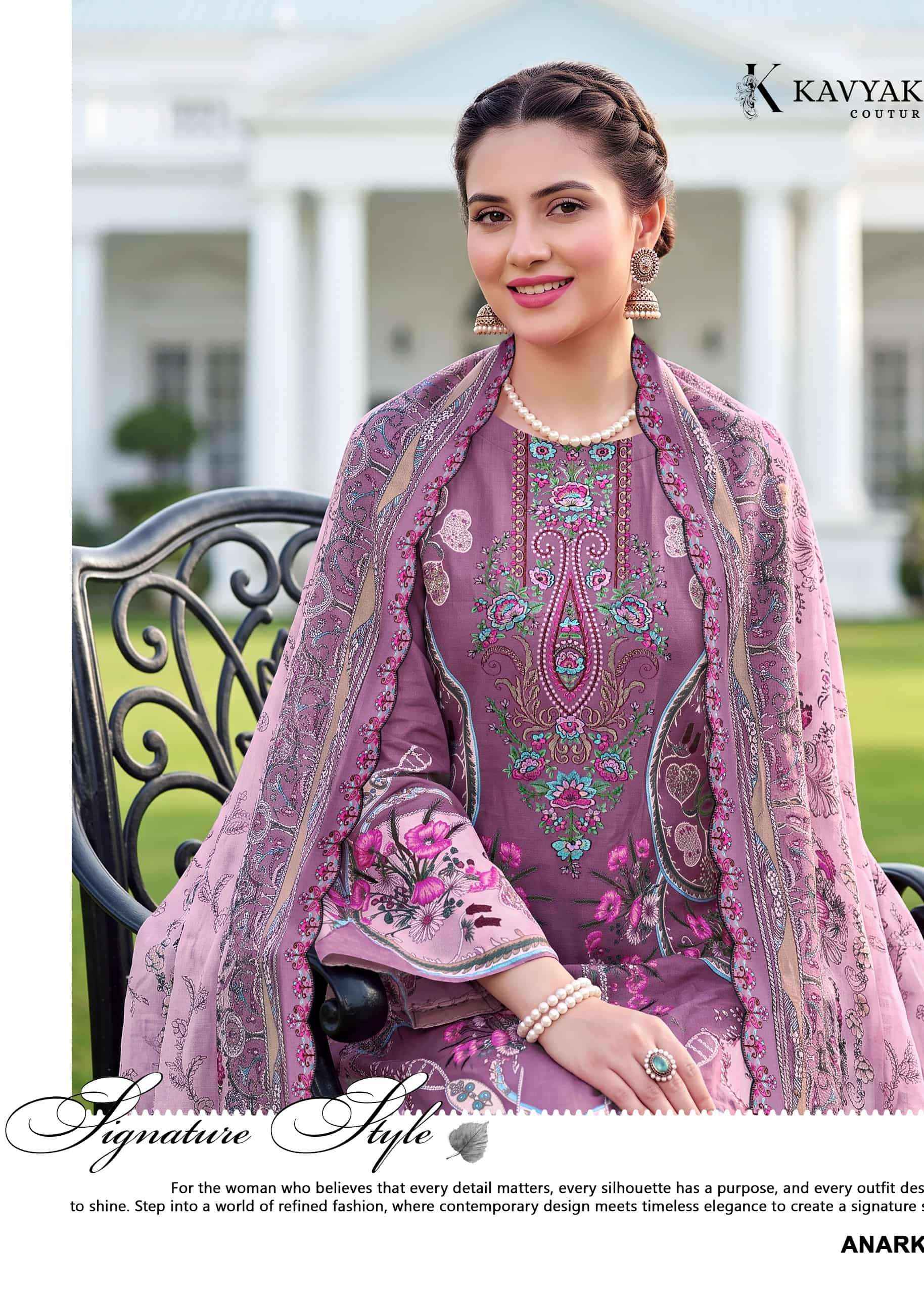 Kavyakala Anarkali Vol 29 Pakistani Print Law Cotton Dress Material 8 Pcs Catalog 
