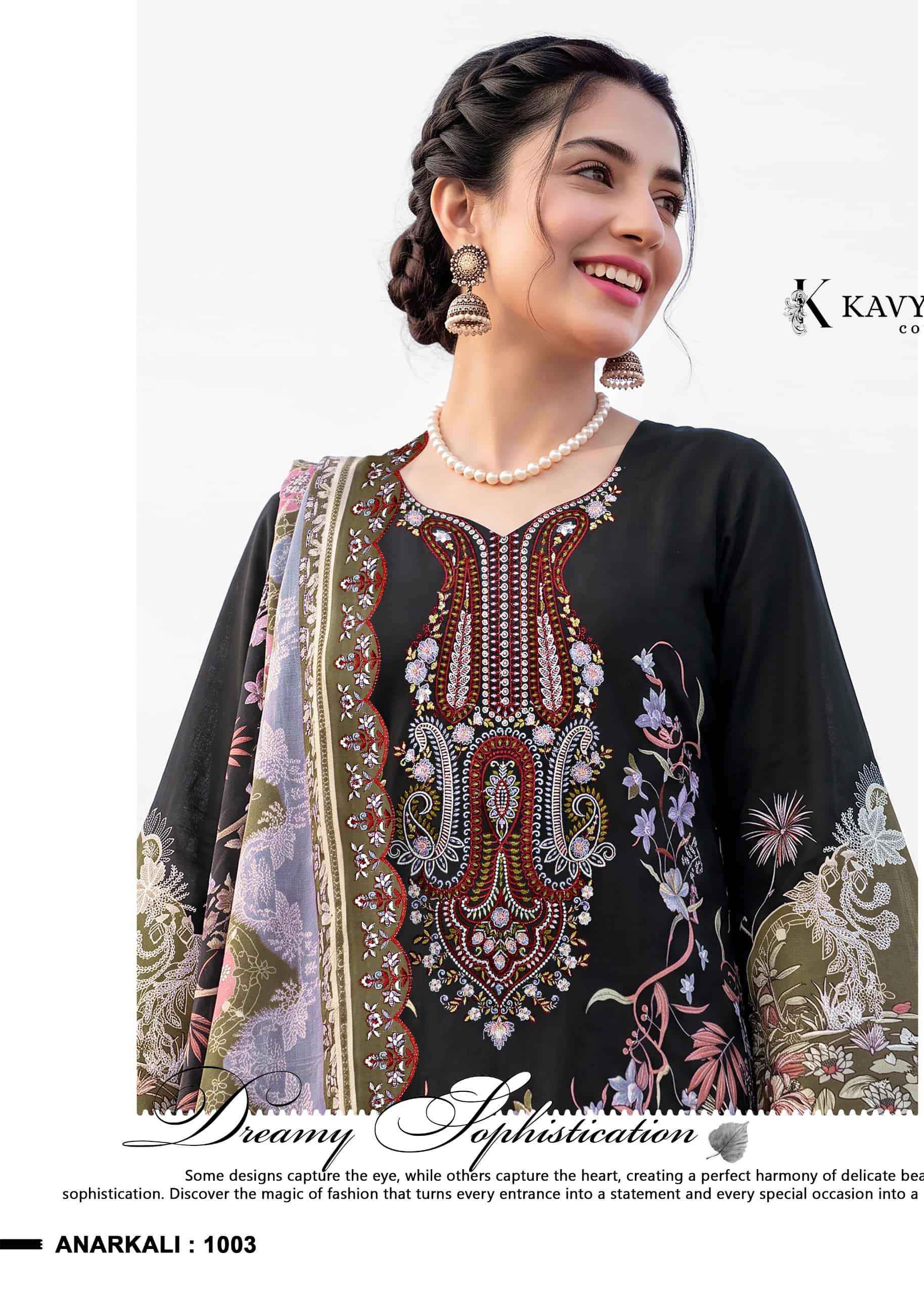 Kavyakala Anarkali Vol 29 Pakistani Print Law Cotton Dress Material 8 Pcs Catalog 