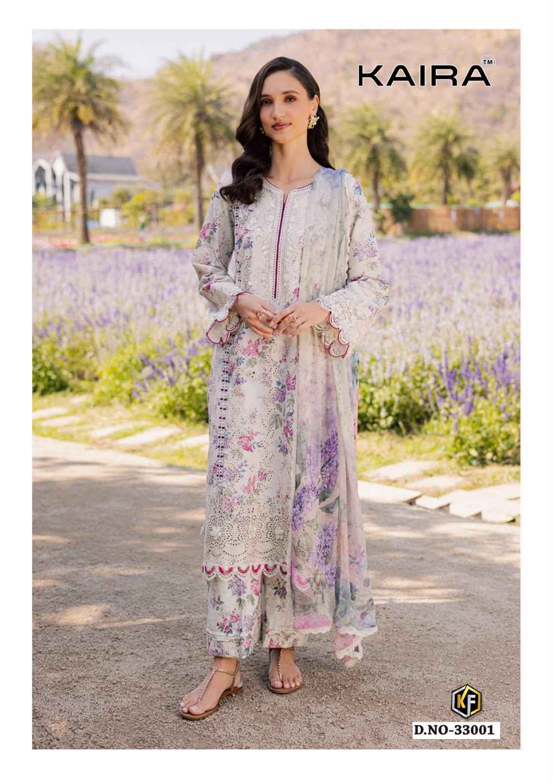 Keval Fab Kaira Vol 33 Lawn Cotton Dress Material 6 pcs Catalog