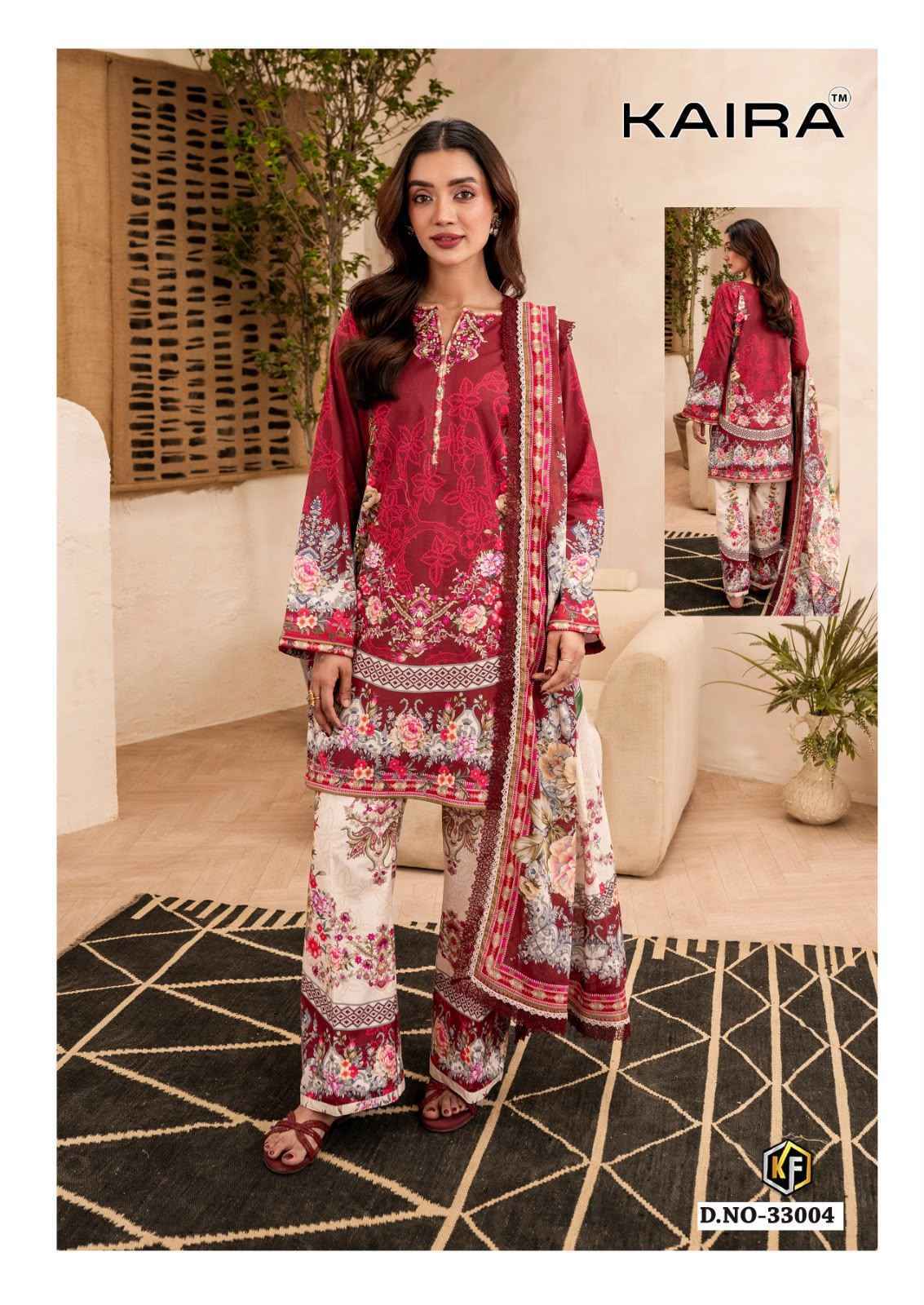 Keval Fab Kaira Vol 33 Lawn Cotton Dress Material 6 pcs Catalog