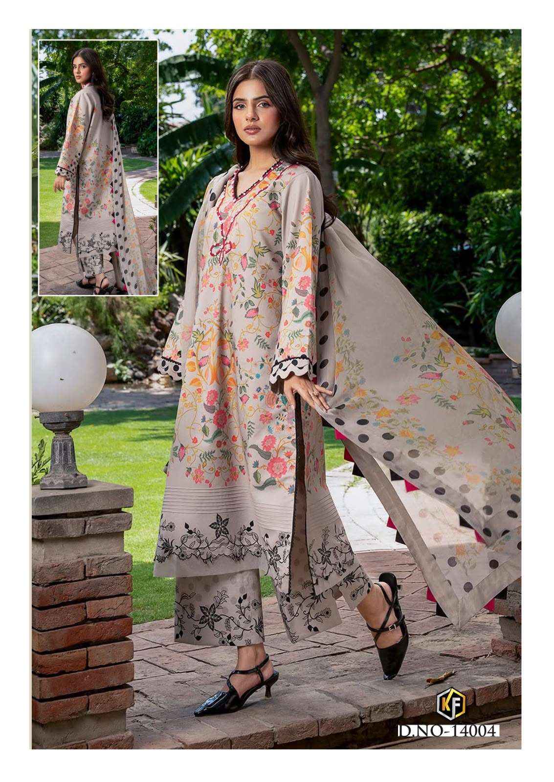 Keval Fab Kaneez Vol 14 Pakistani Cotton Dress Material 6 Pcs Catalog