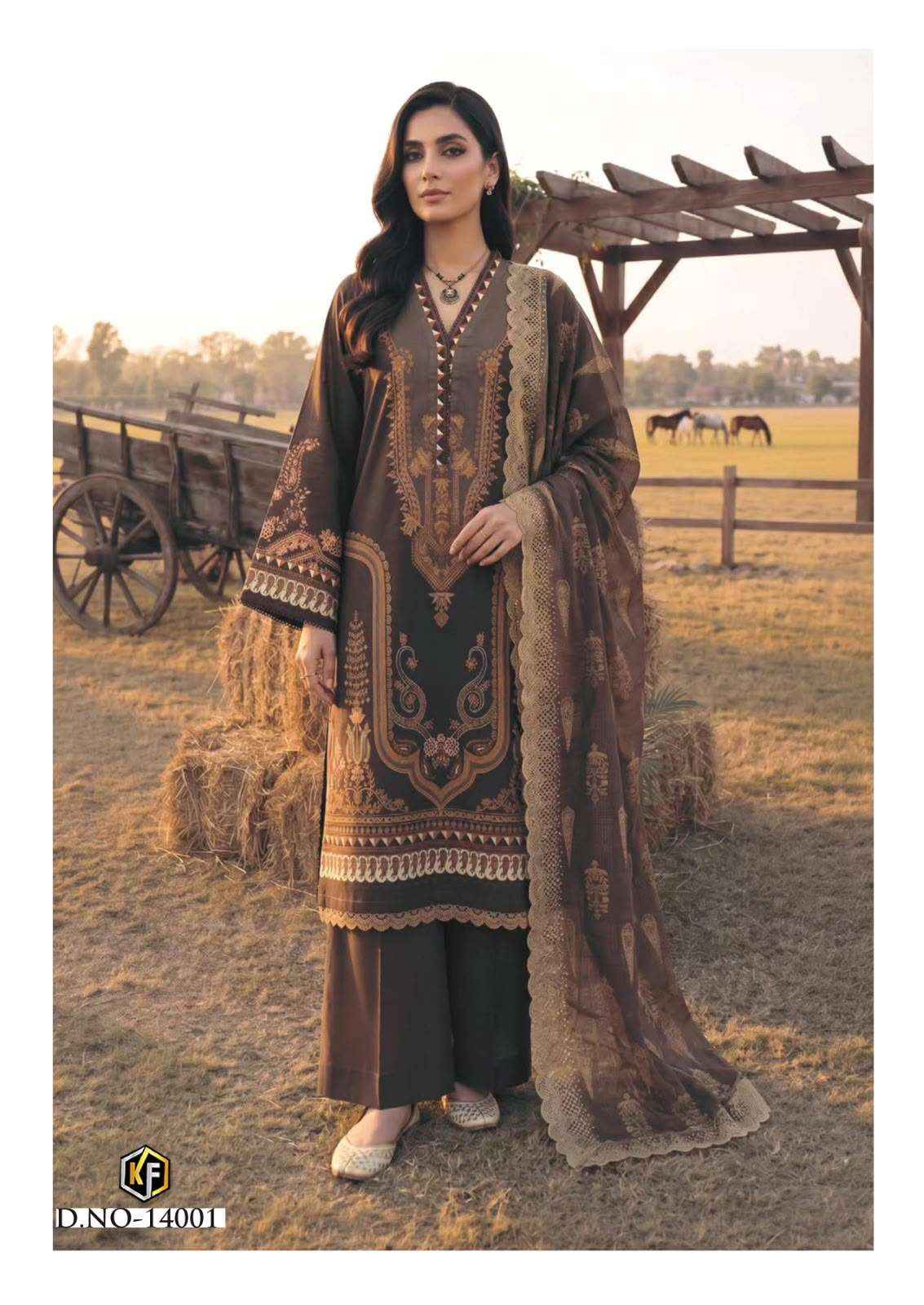 Keval Fab Kaneez Vol 14 Pakistani Cotton Dress Material 6 Pcs Catalog