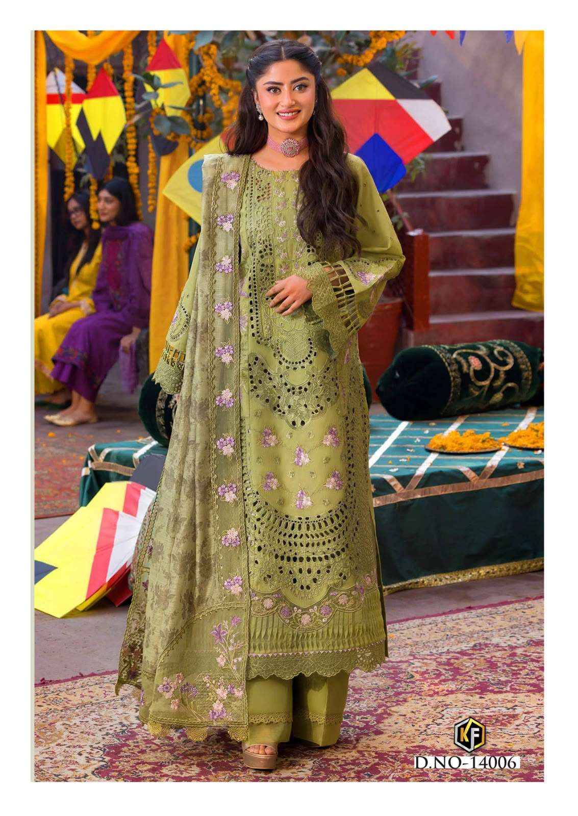 Keval Fab Kaneez Vol 14 Pakistani Cotton Dress Material 6 Pcs Catalog