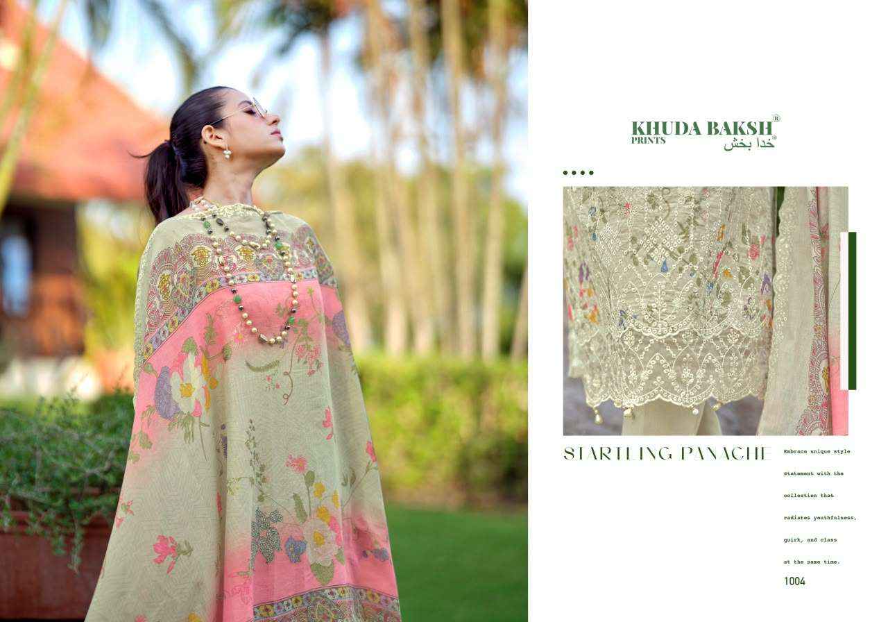 Khuda Baksh Humdum Vol 3 Chikankari Pure Lawn Dress Material 10 Pcs Catalog