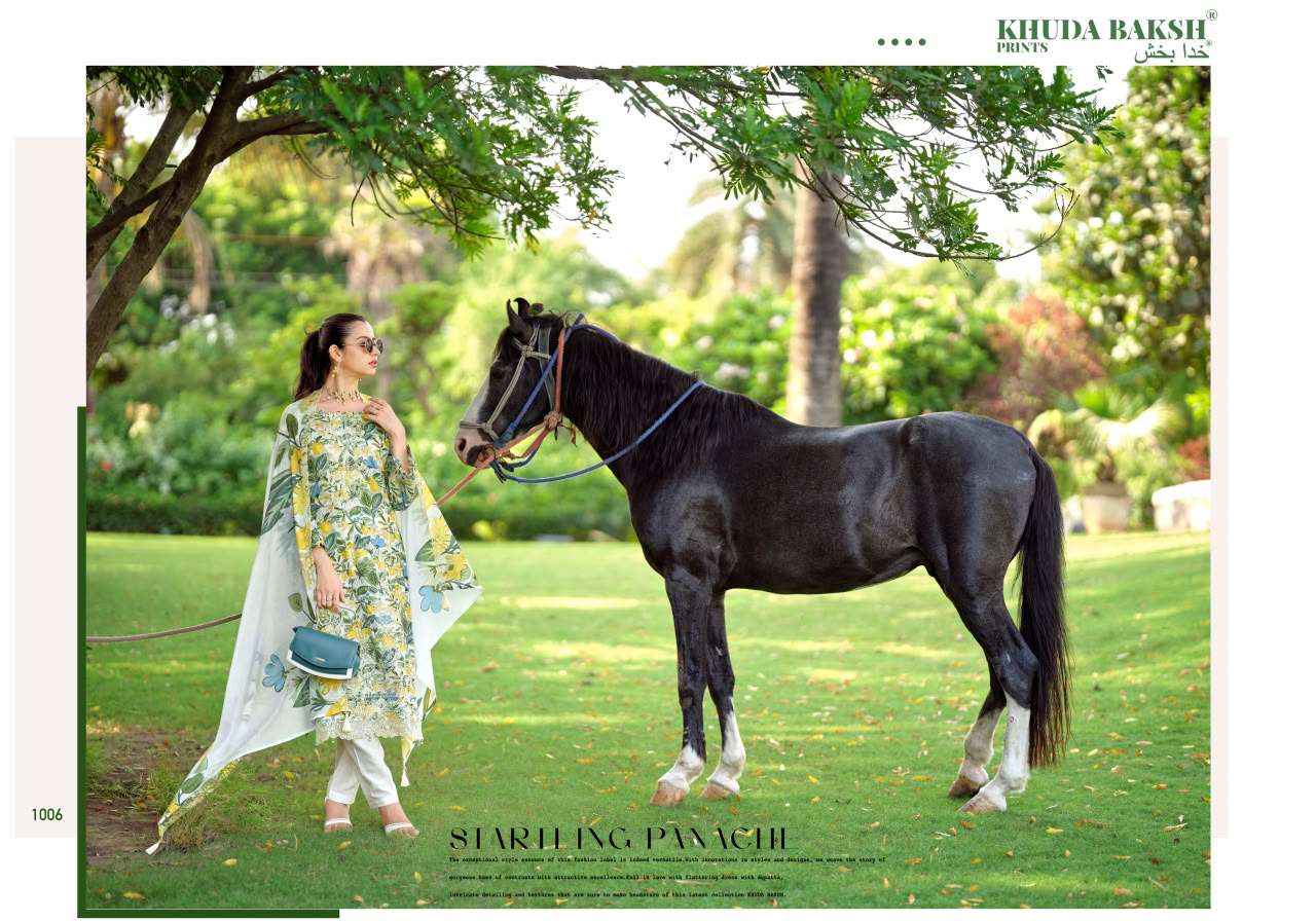 Khuda Baksh Humdum Vol 3 Chikankari Pure Lawn Dress Material 10 Pcs Catalog