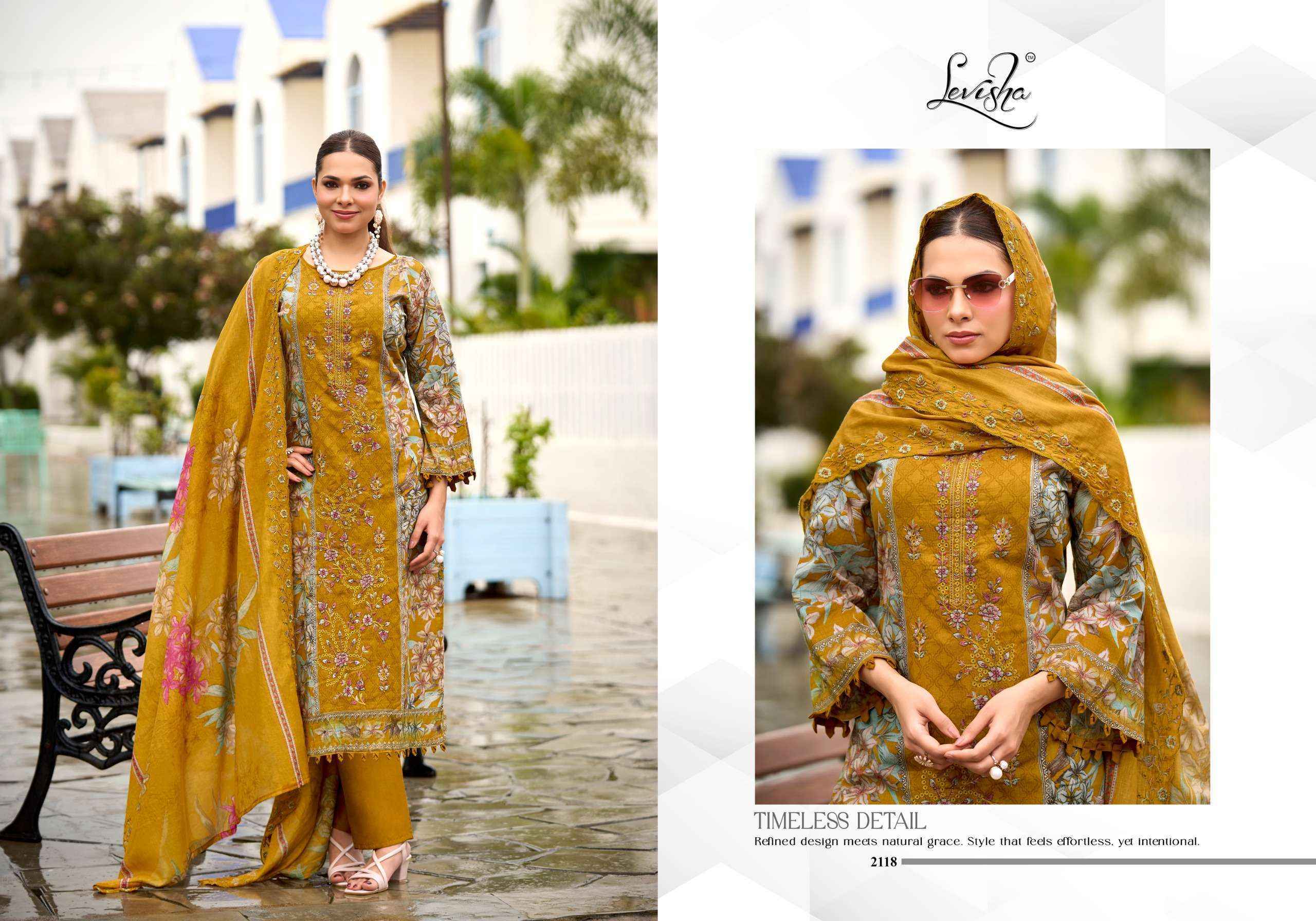 Levisha Madhubala Vol 21 Cotton Dress 6 Pcs - Surat Wholesale Market