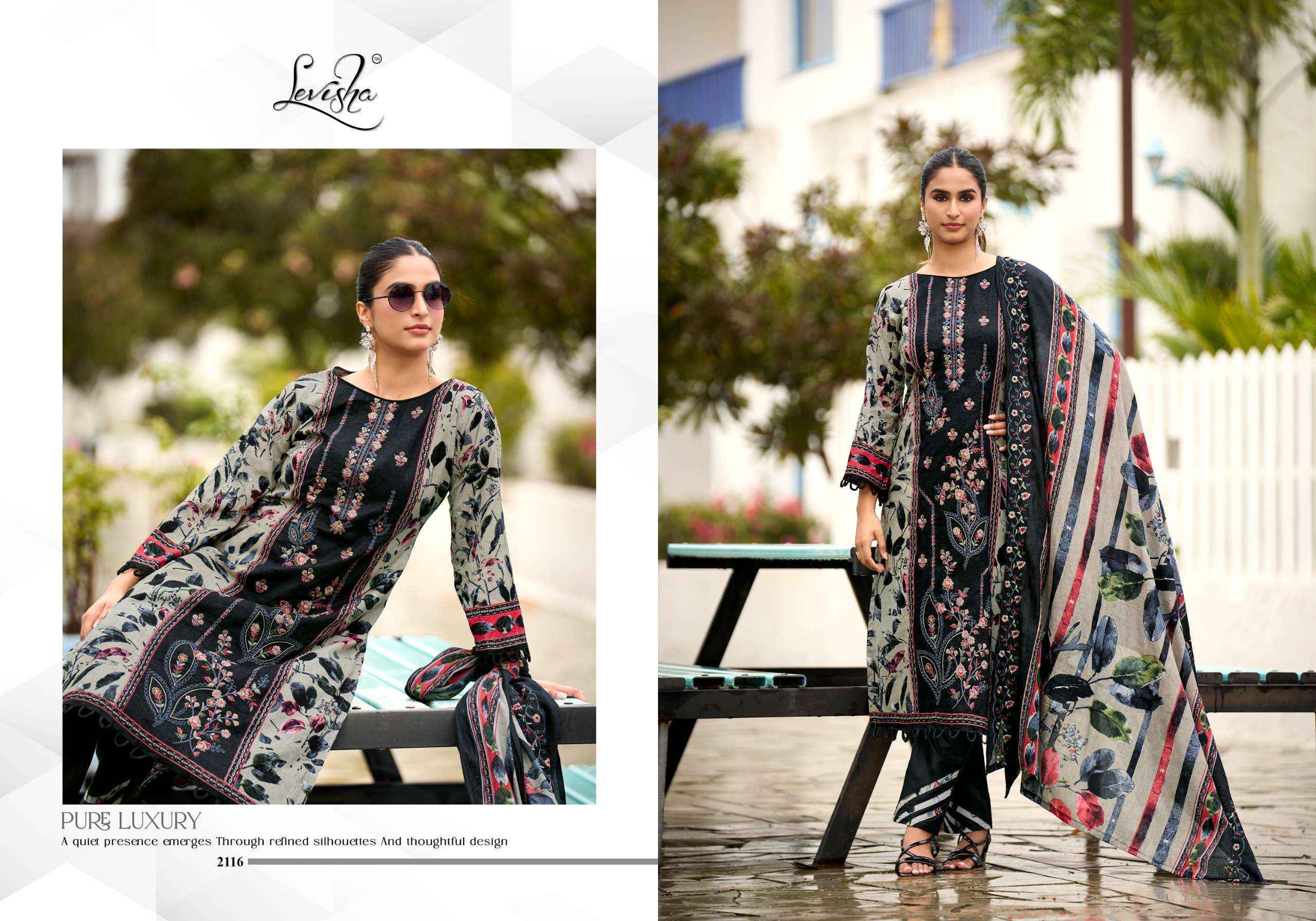 Levisha Madhubala Vol 21 Lawn Cotton Dress Material 6 pcs Catalog 