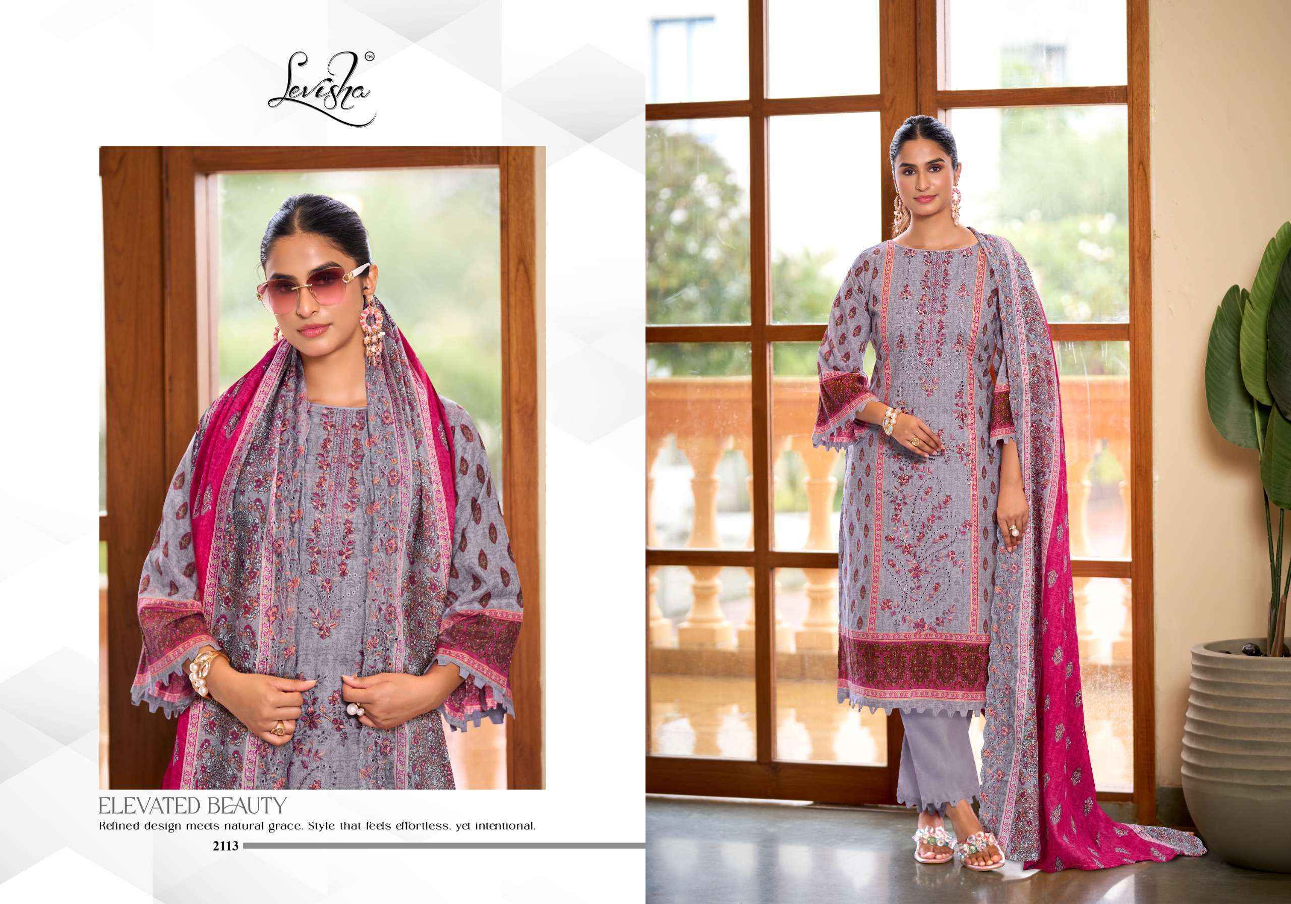 Levisha Madhubala Vol 21 Lawn Cotton Dress Material 6 pcs Catalog 