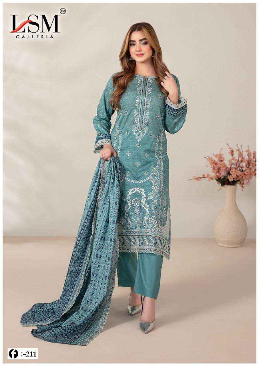 LSM Galleria Firdous Queen Lawn Vol 21 Lawn Cotton Dress Material 6 pcs Catalogue