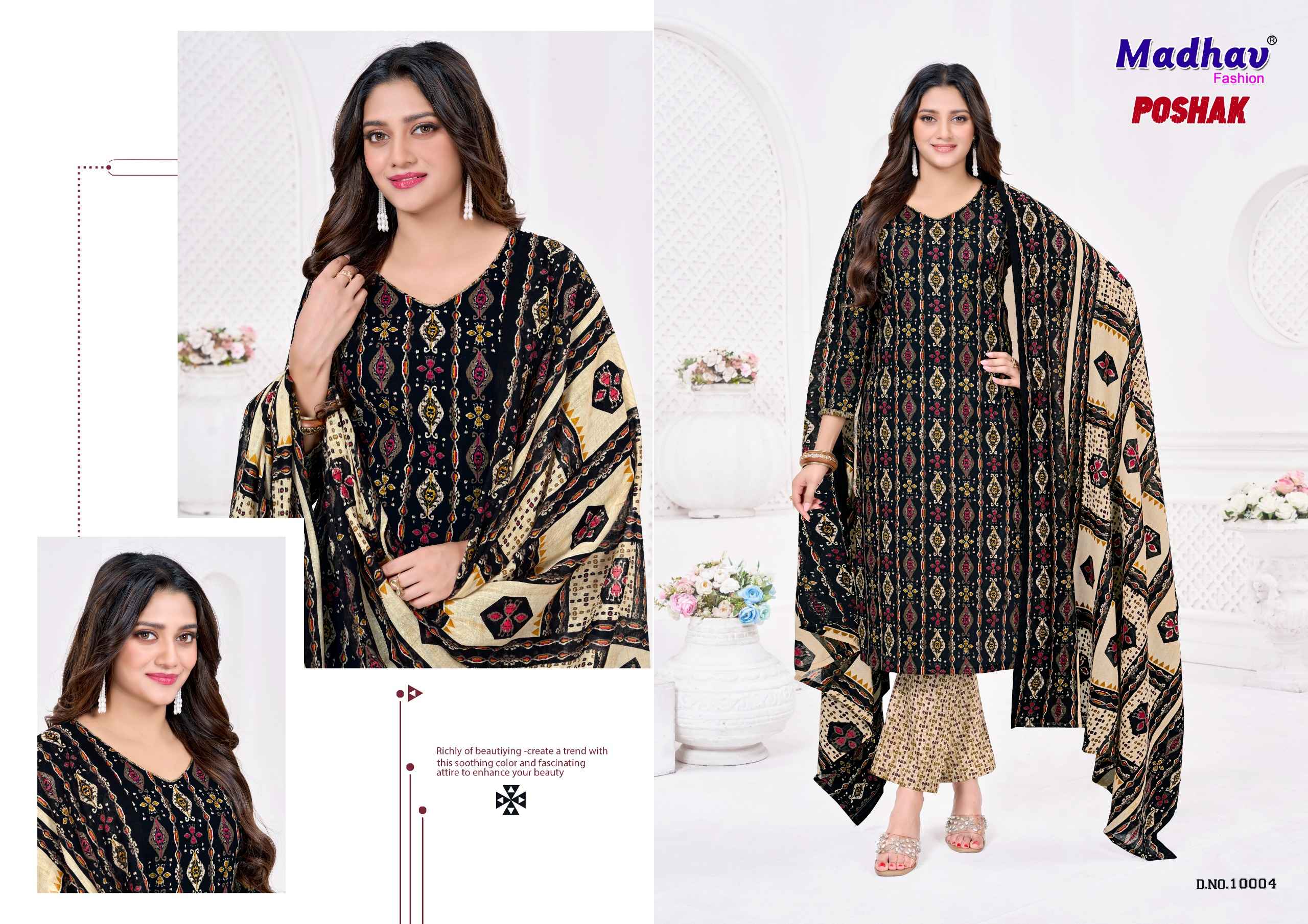 Madhav Poshak Vol 10 Pure Cotton Dress Material With Price 10 Pcs Catalog