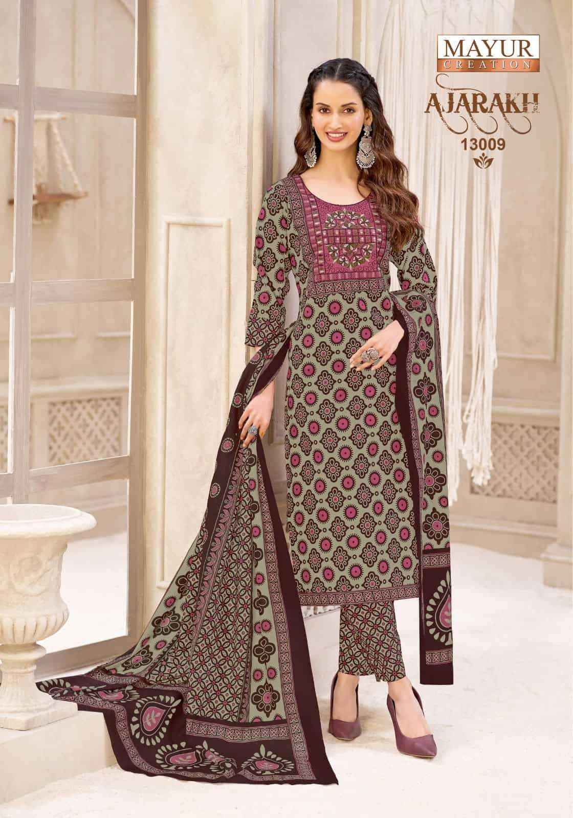 Mayur Ajarakh Vol 13 Pure Cotton Readymade Suits Wholesale Price 10 Pcs Catalog