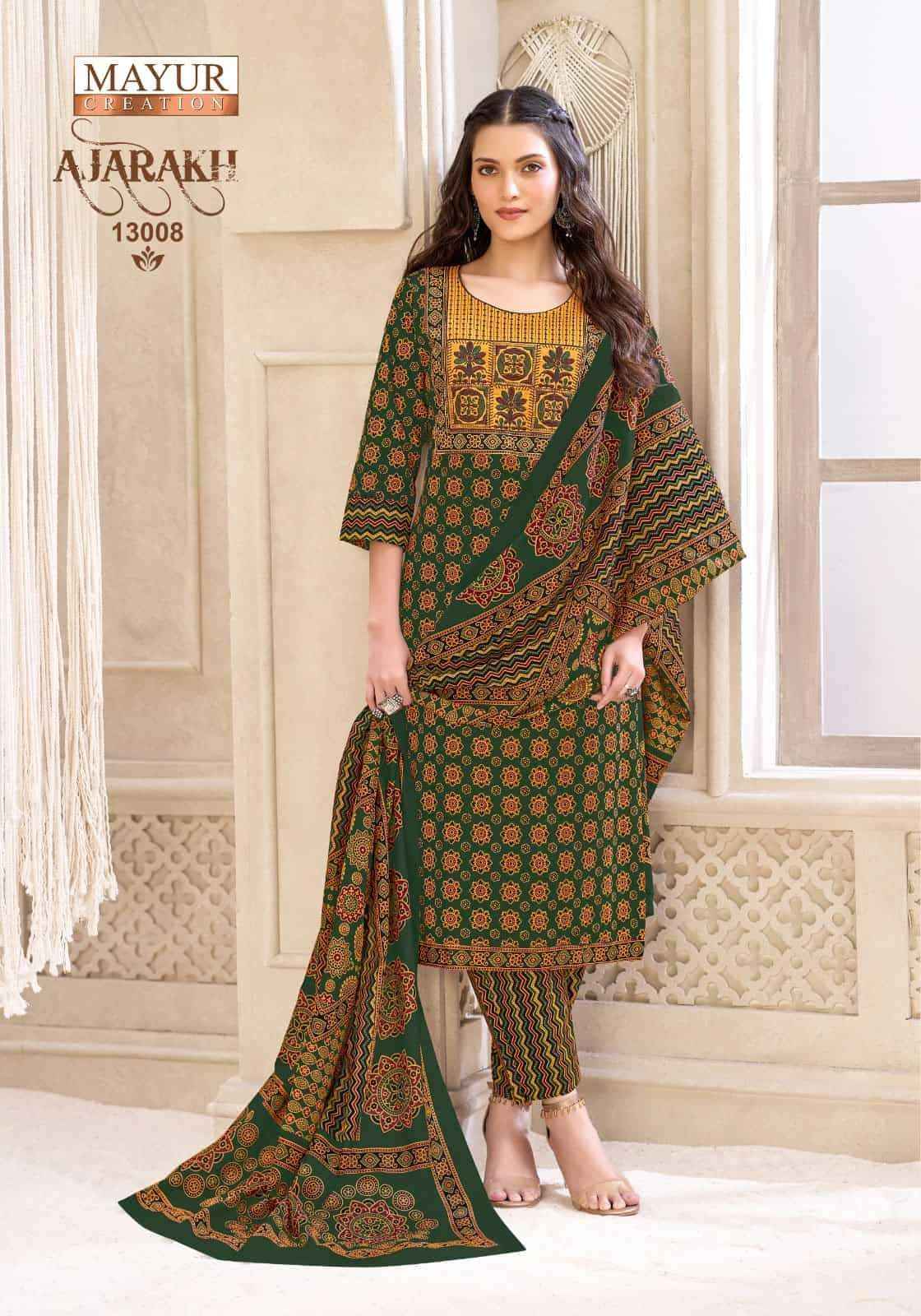 Mayur Ajarakh Vol 13 Pure Cotton Readymade Suits Wholesale Price 10 Pcs Catalog